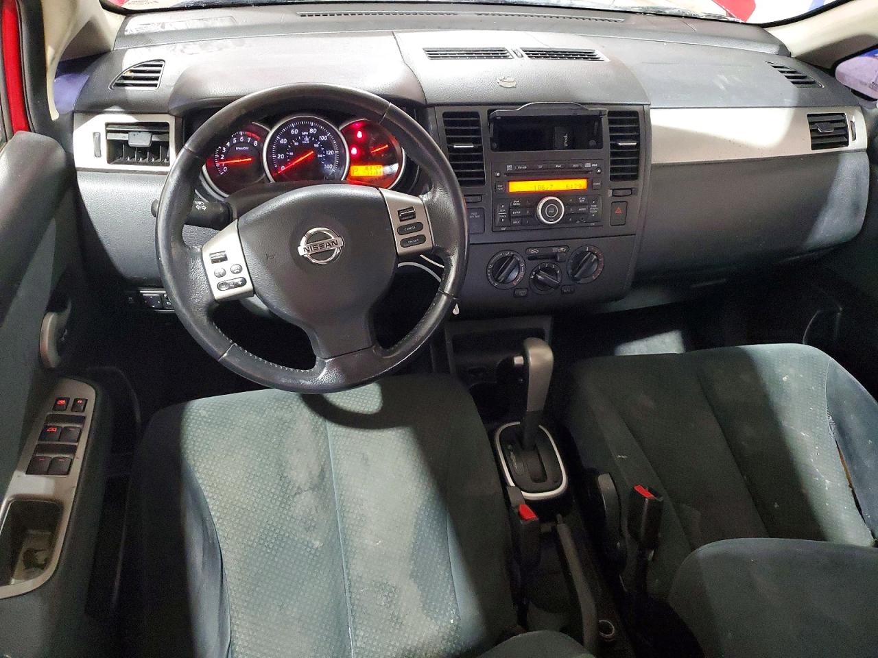 2012 Nissan Versa 1.8 S Red vin: 3N1BC1CP4CK236472