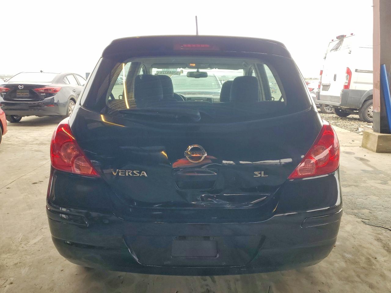 2012 Nissan Versa Black vin: 3N1BC1CP4CK245771