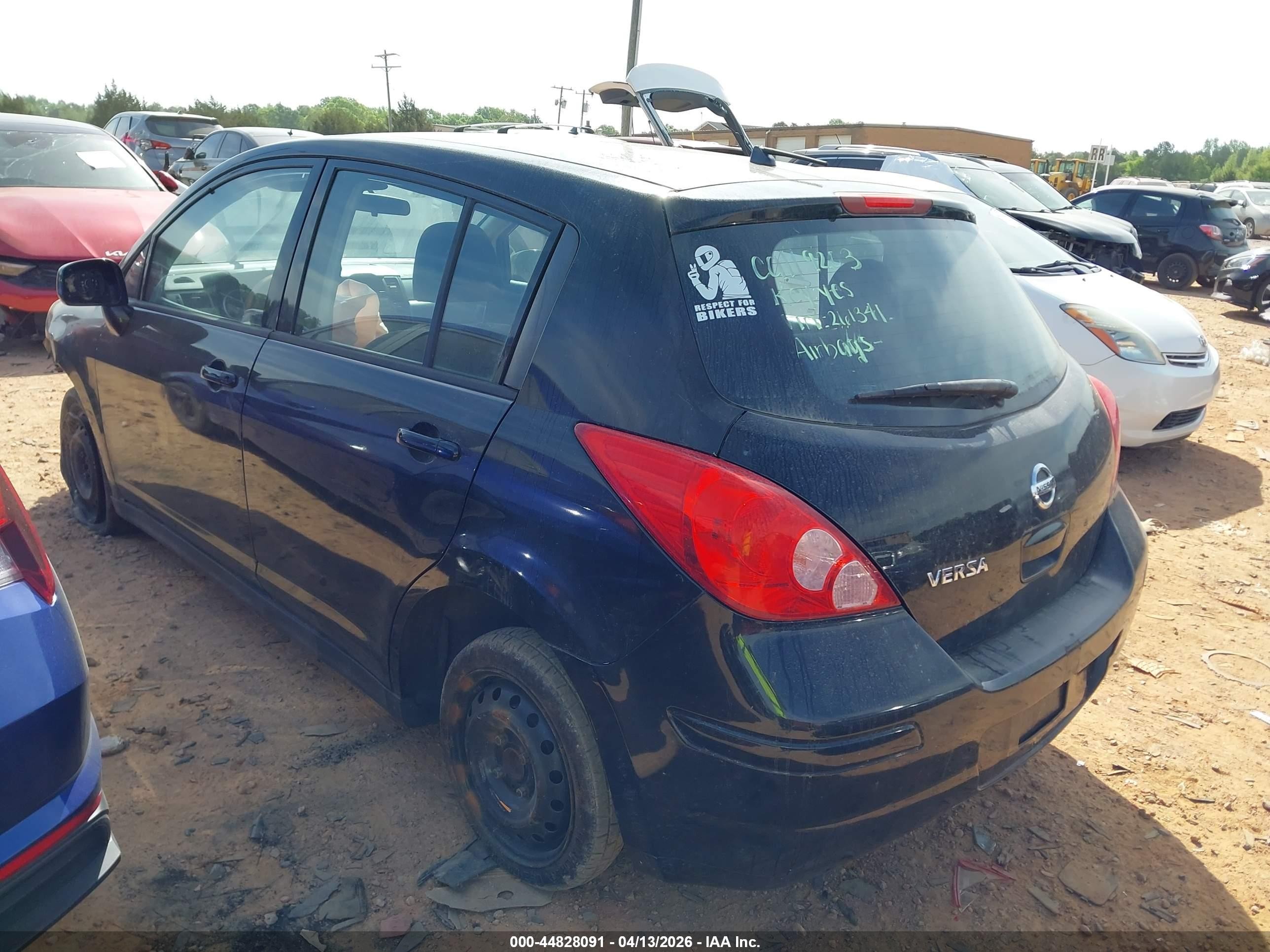 2012 Nissan Versa 1.8 S Black vin: 3N1BC1CP4CK261341
