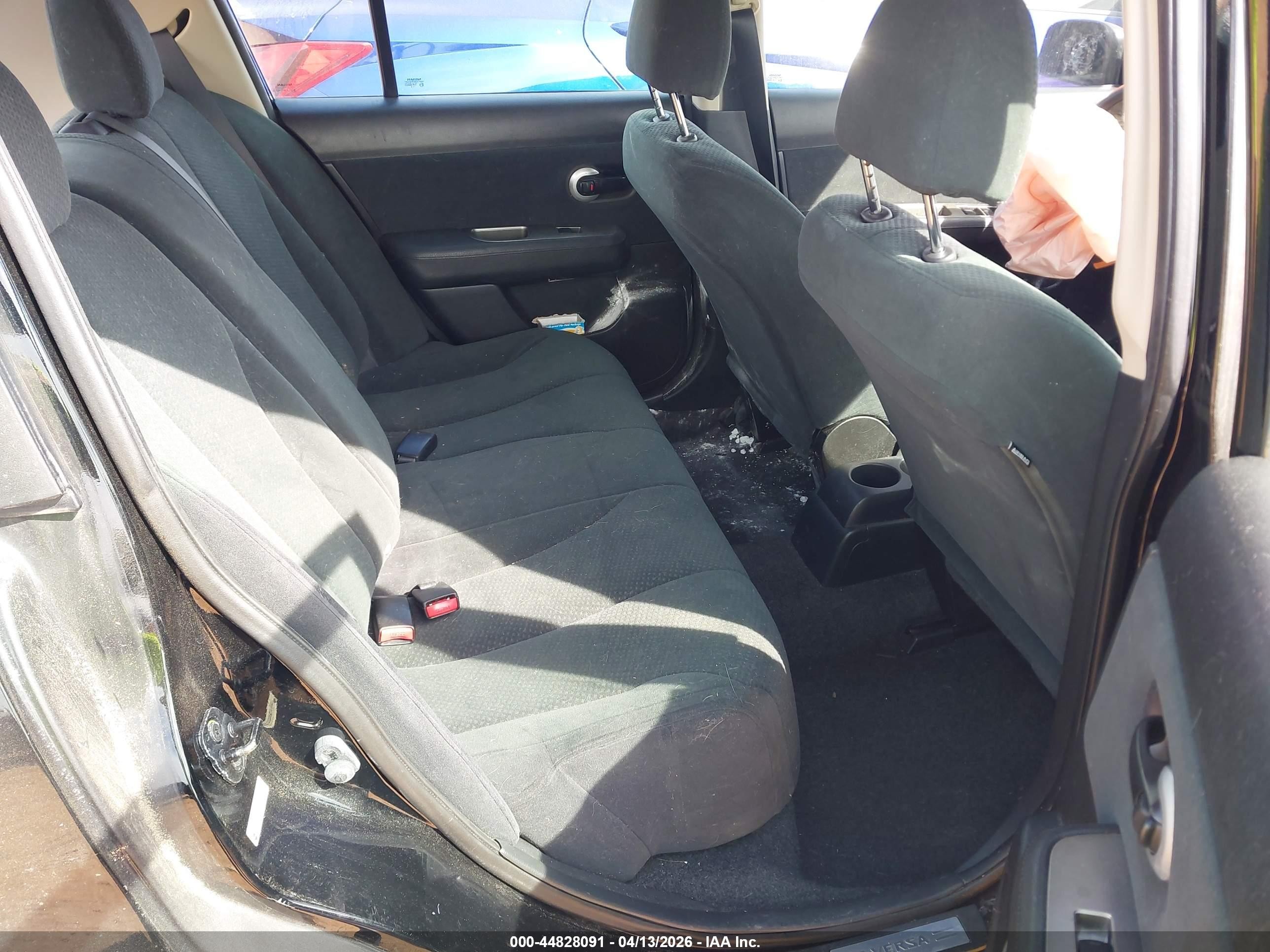 2012 Nissan Versa 1.8 S Black vin: 3N1BC1CP4CK261341