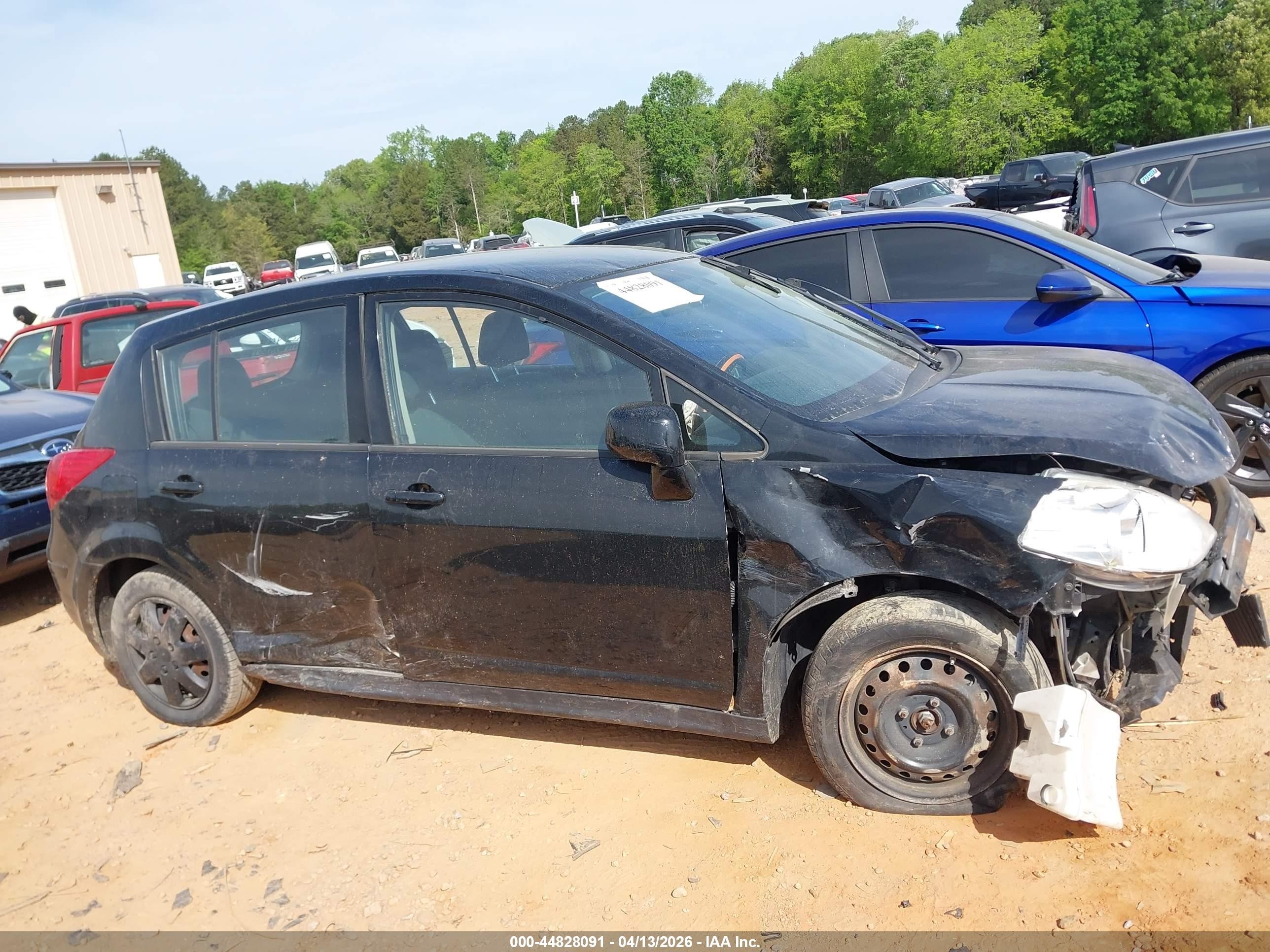 2012 Nissan Versa 1.8 S Black vin: 3N1BC1CP4CK261341