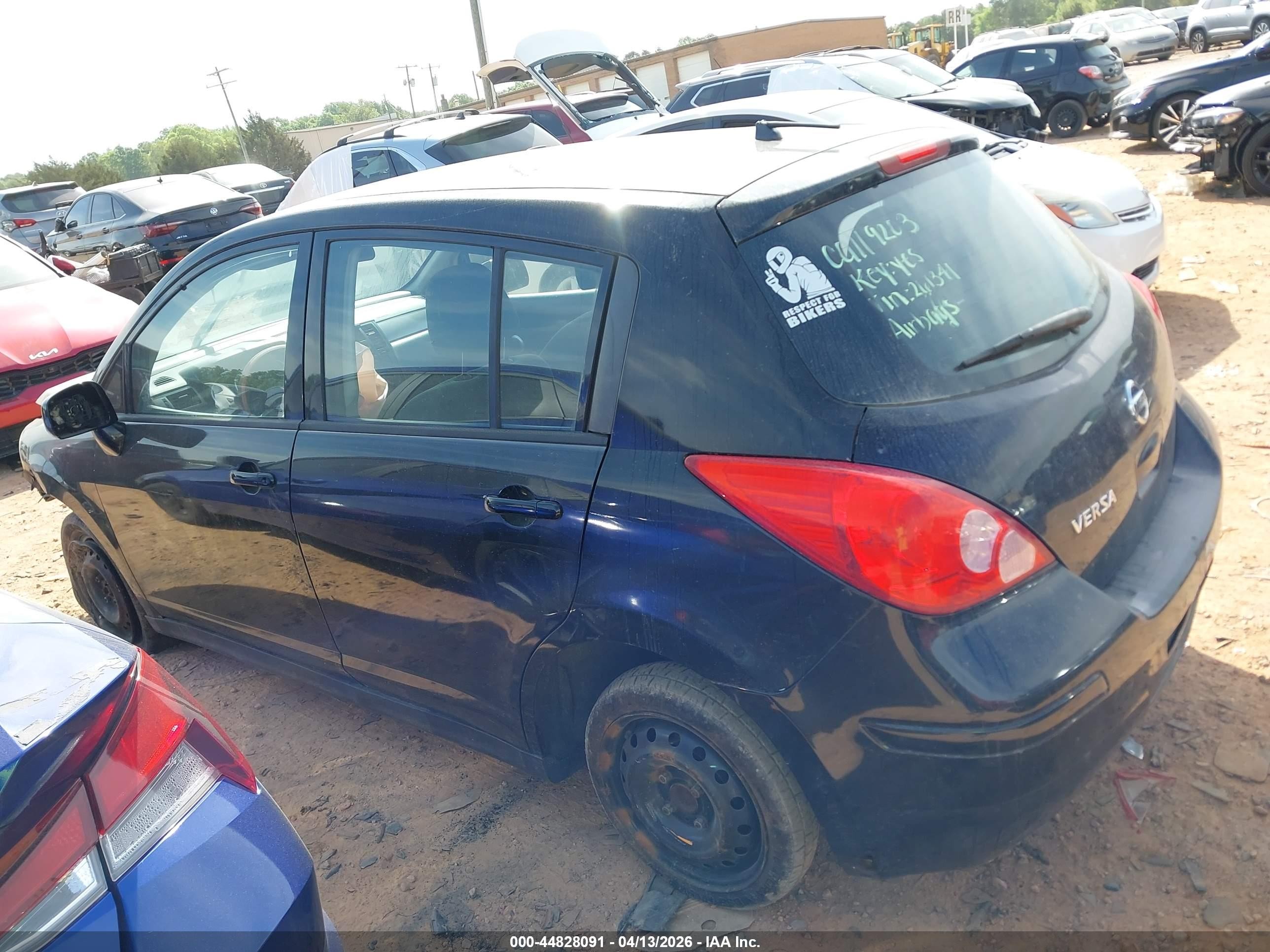 2012 Nissan Versa 1.8 S Black vin: 3N1BC1CP4CK261341
