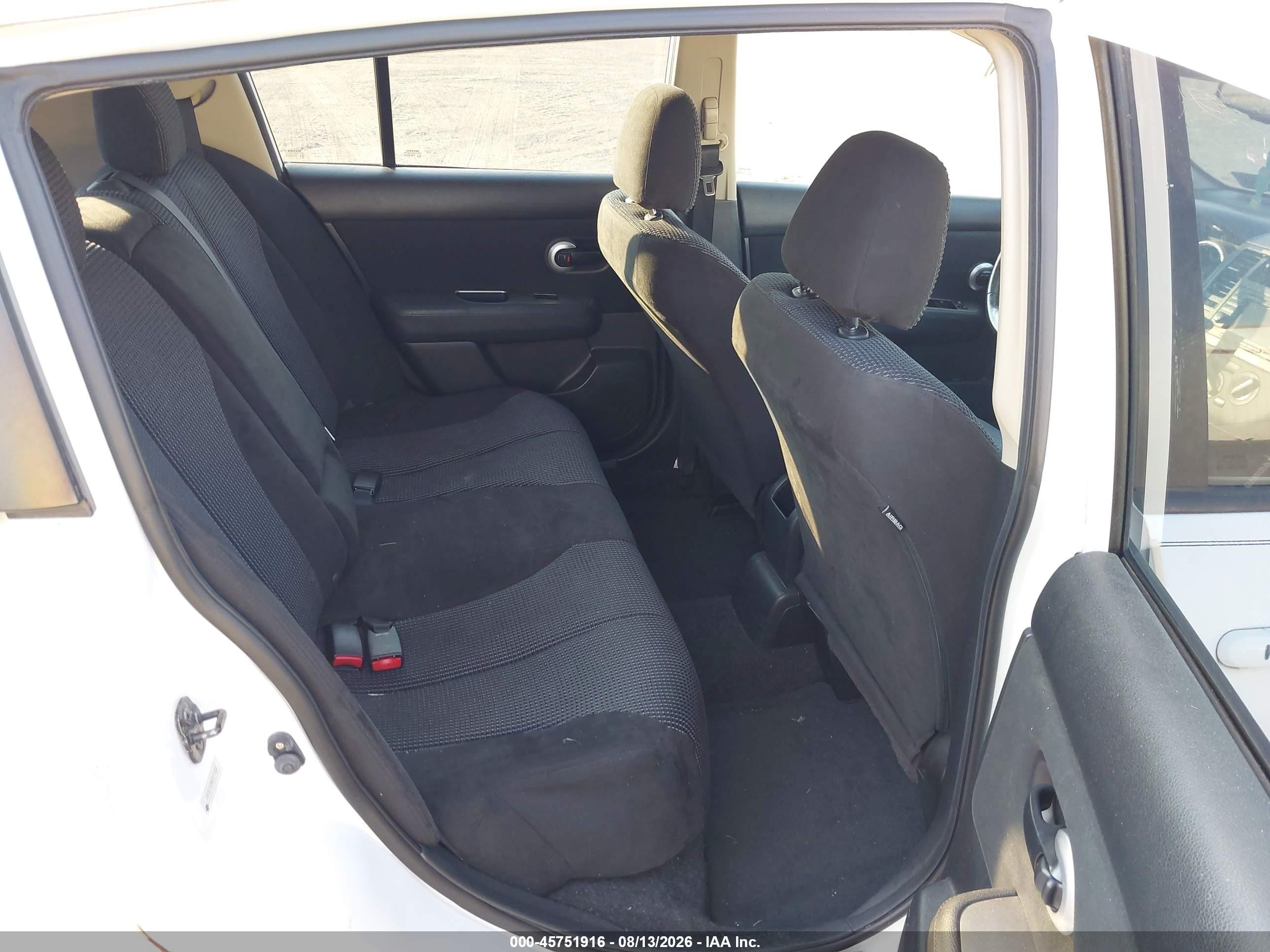 2012 Nissan Versa 1.8 Sl White vin: 3N1BC1CP4CK271500