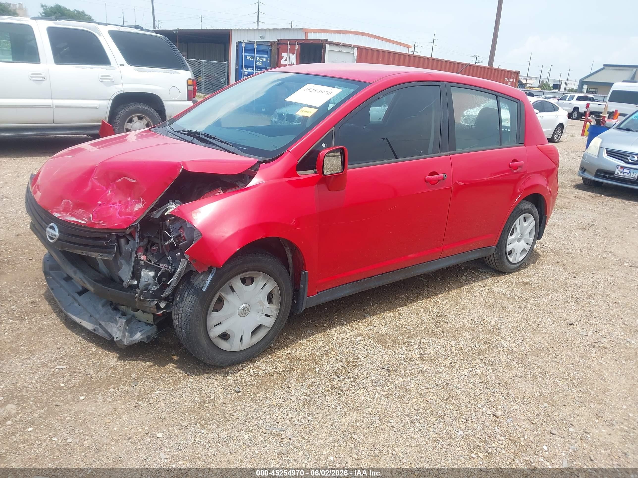 2012 Nissan Versa 1.8 S Красный vin: 3N1BC1CP4CK297935