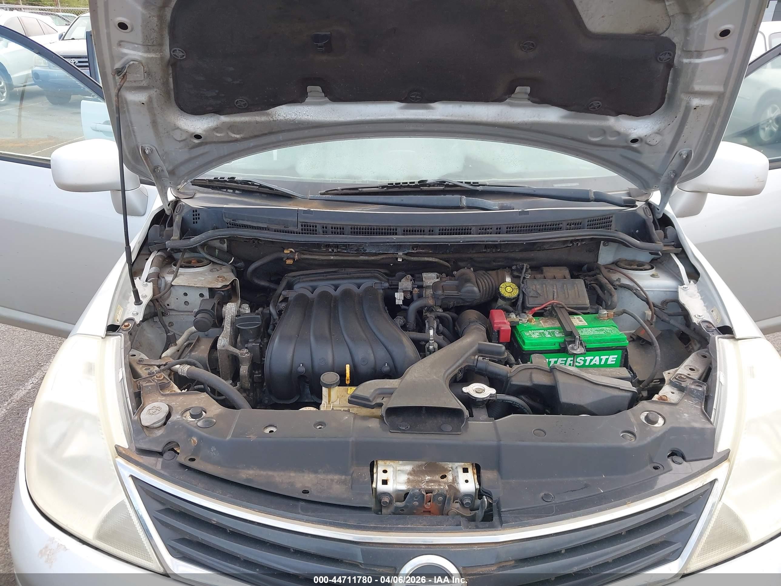 2012 Nissan Versa 1.8 Sl Silver vin: 3N1BC1CP4CK803456