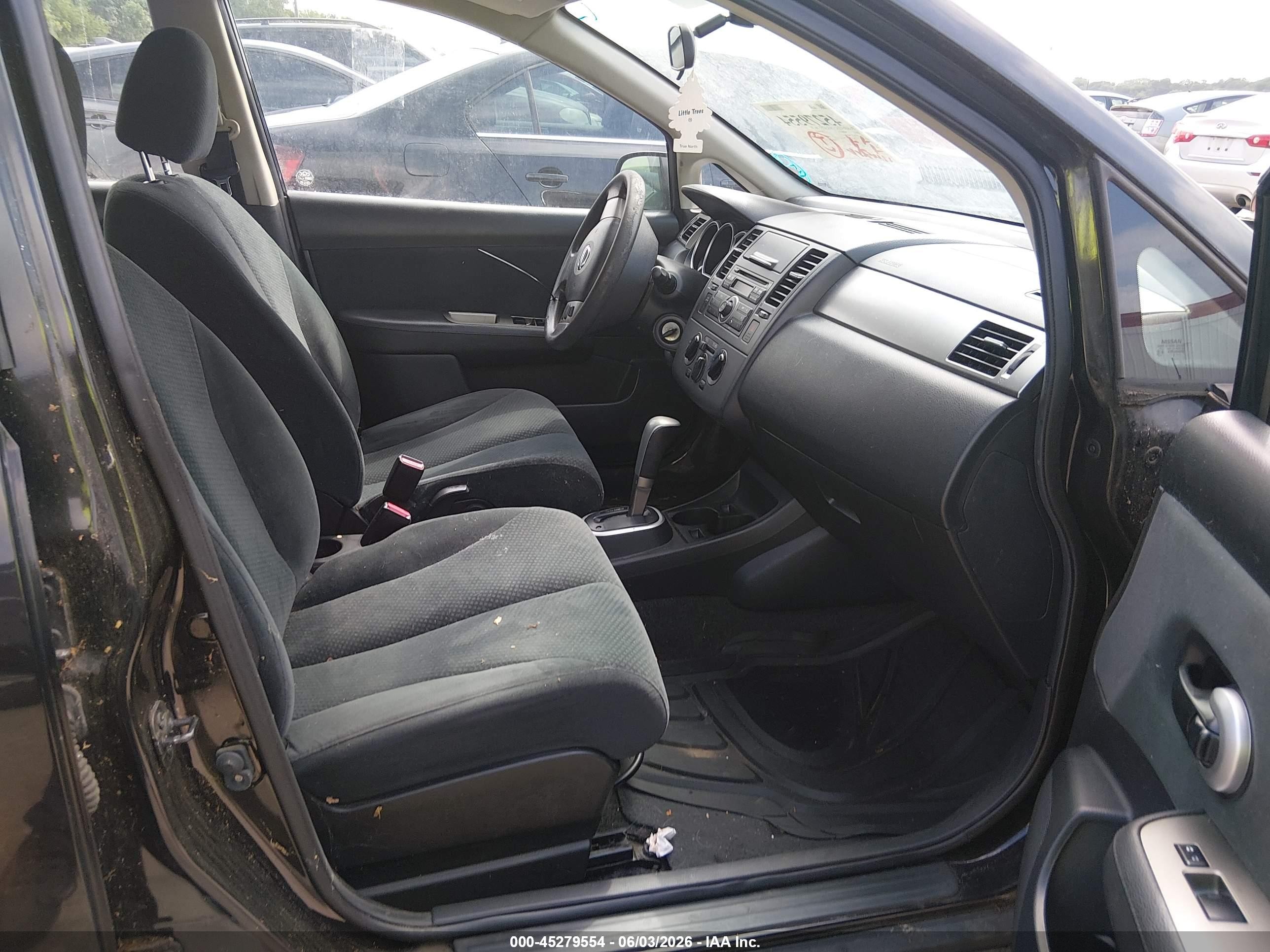 2012 Nissan Versa 1.8 S Black vin: 3N1BC1CP4CL368335