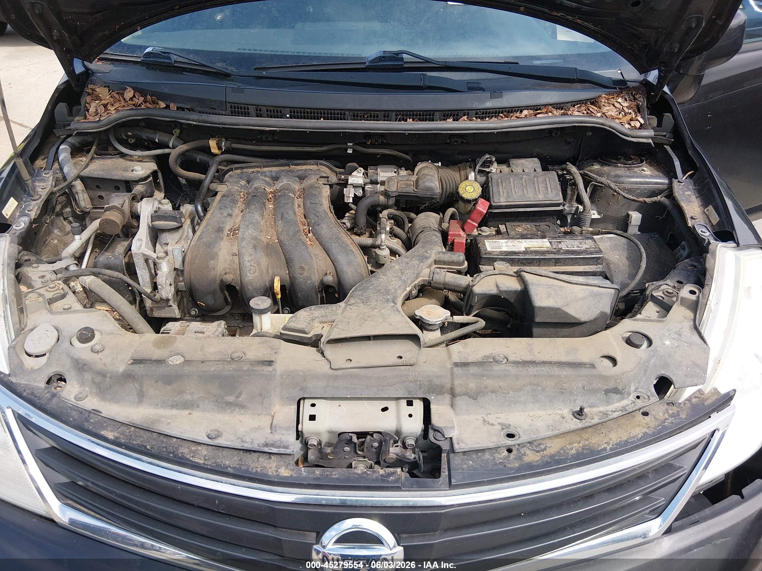 2012 Nissan Versa 1.8 S Black vin: 3N1BC1CP4CL368335