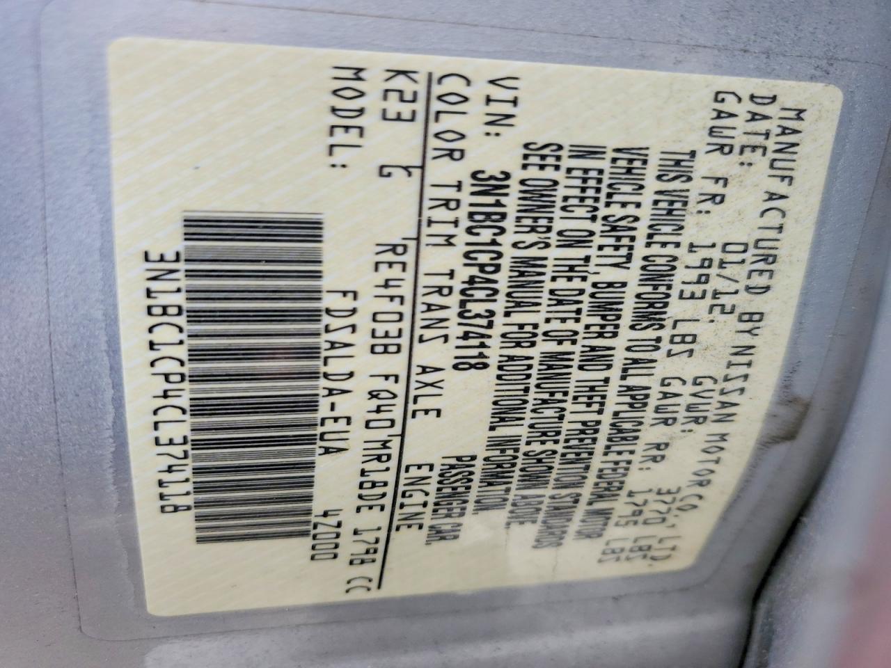 2012 Nissan Versa 1.8 S Серебряный vin: 3N1BC1CP4CL374118
