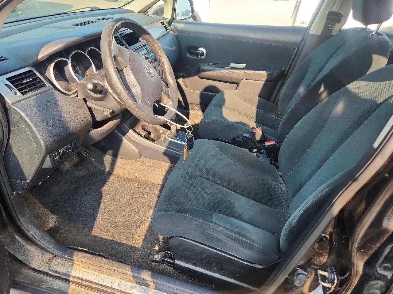 2010 Nissan Versa 1.8 S Black vin: 3N1BC1CP5AL366719