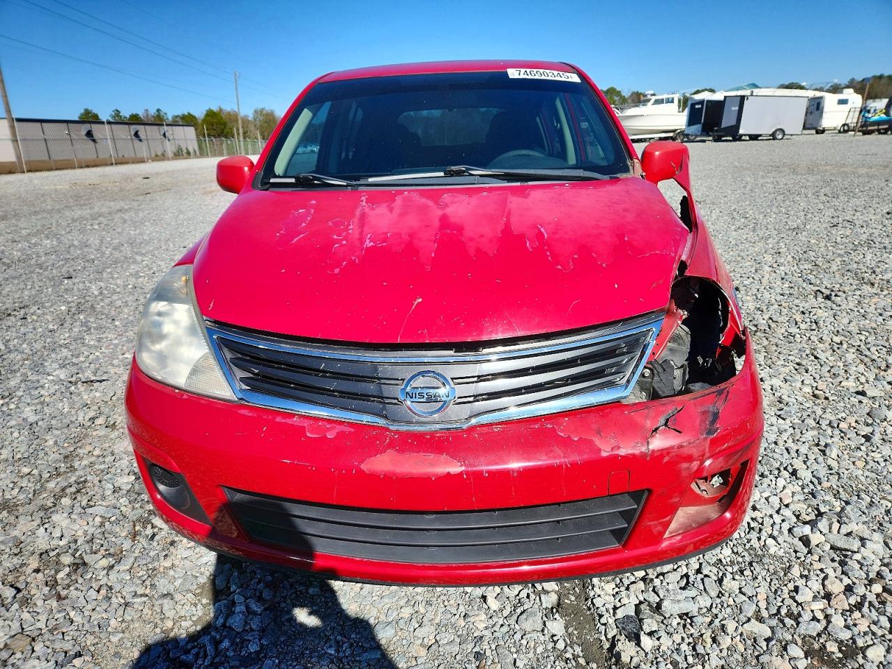 2010 Nissan Versa S Red vin: 3N1BC1CP5AL449972