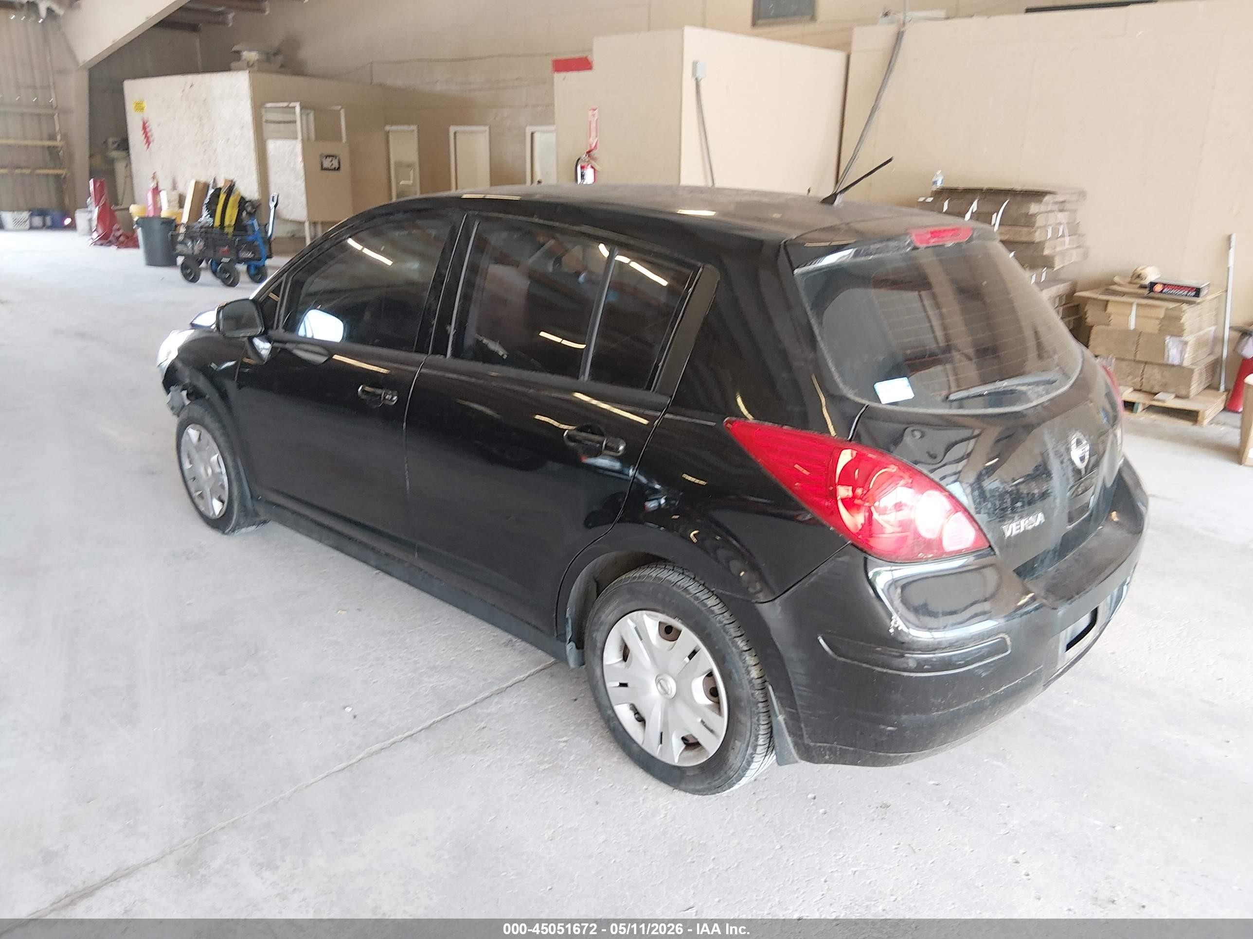 2011 Nissan Versa 1.8s Black vin: 3N1BC1CP5BL491706