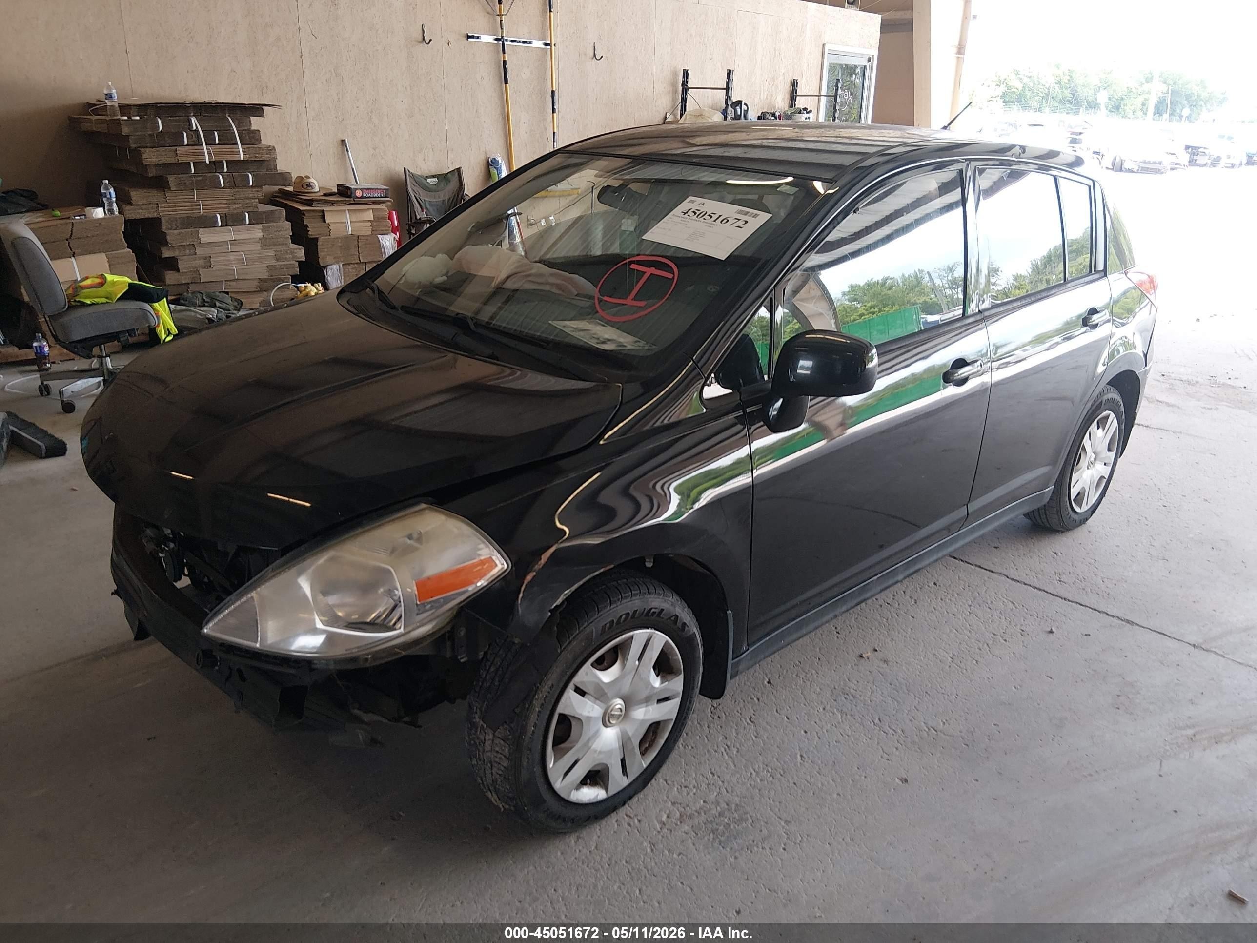 2011 Nissan Versa 1.8s Black vin: 3N1BC1CP5BL491706