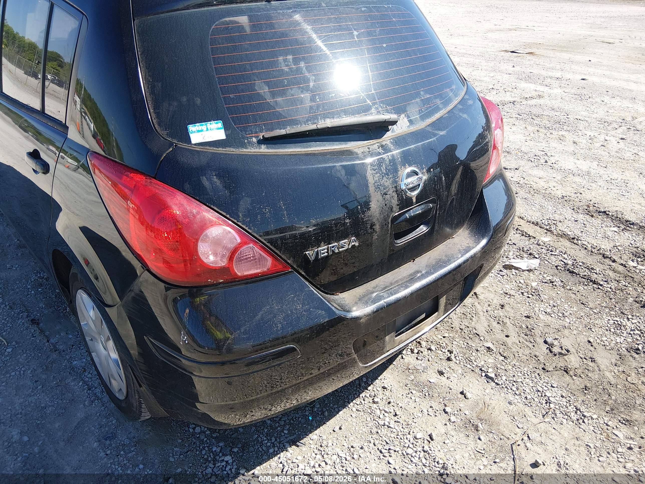 2011 Nissan Versa 1.8s Black vin: 3N1BC1CP5BL491706
