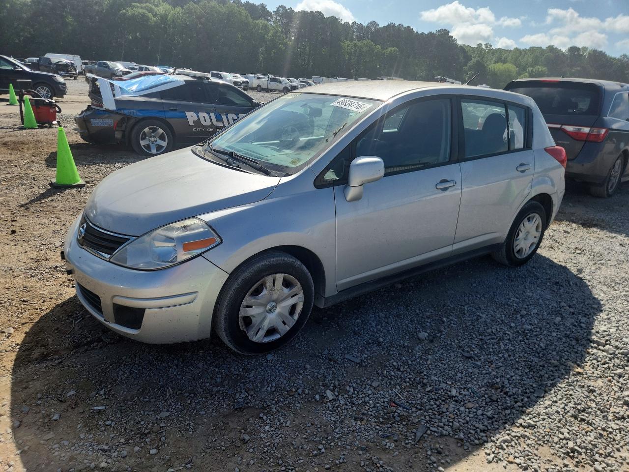 2012 Nissan Versa 1.8 S Silver vin: 3N1BC1CP5CK200614