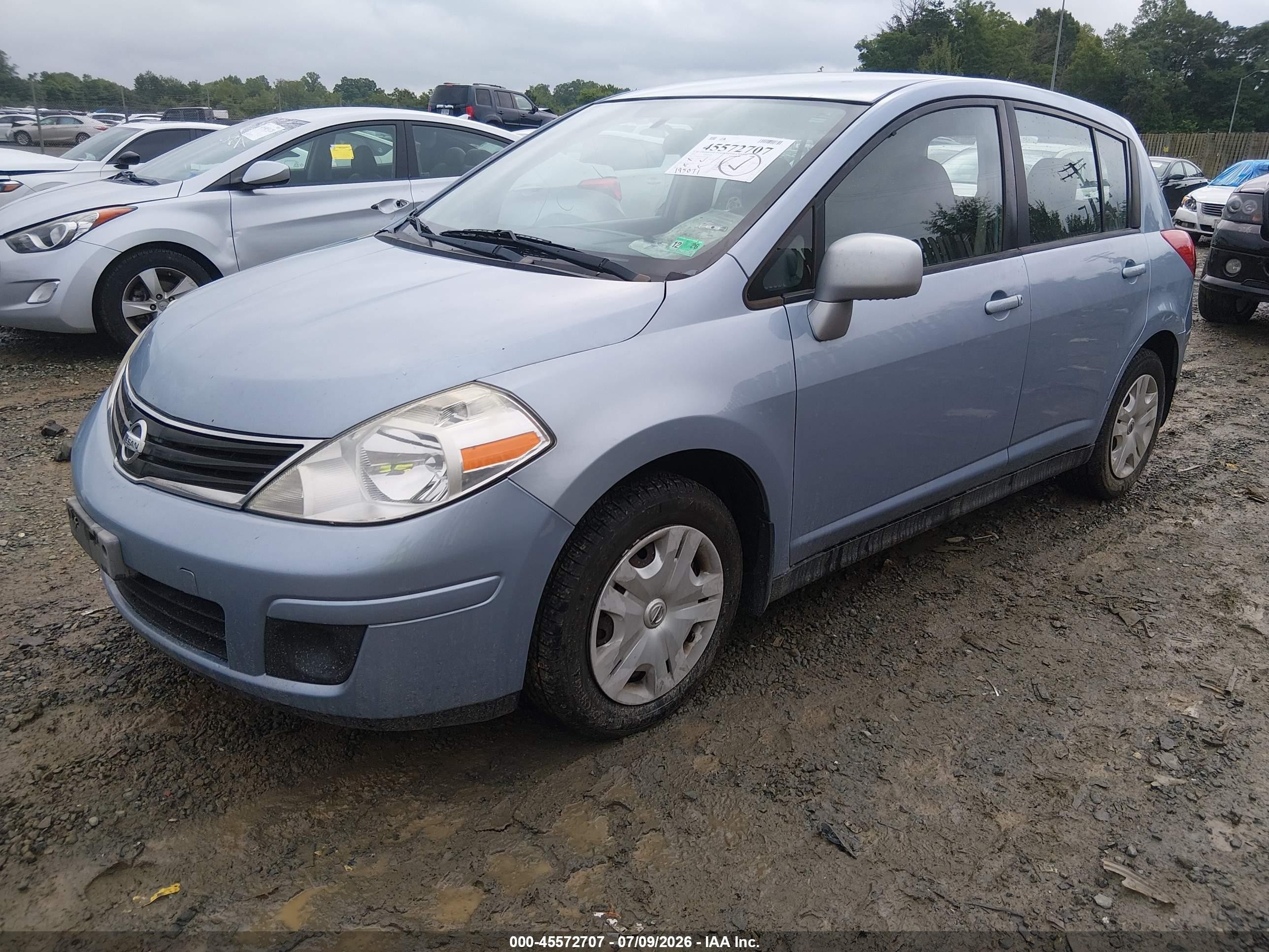 2012 Nissan Versa 1.8 S Blue vin: 3N1BC1CP5CK229739