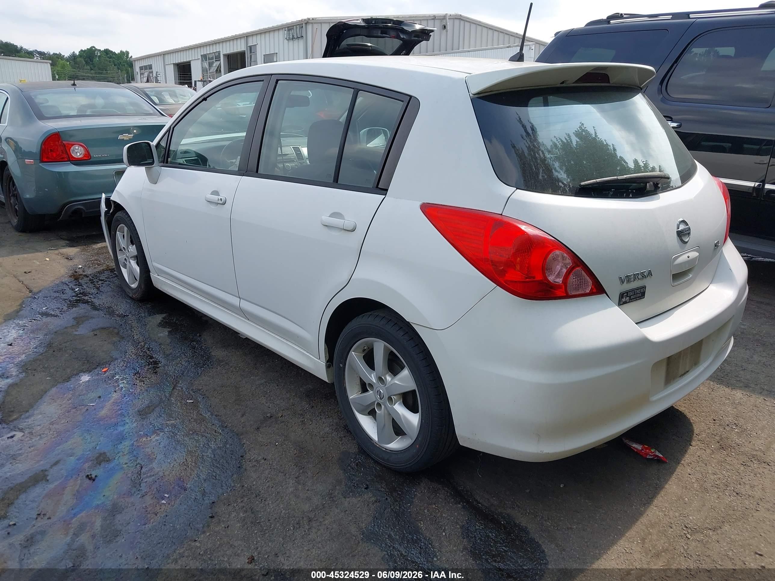 2012 Nissan Versa 1.8 Sl White vin: 3N1BC1CP5CK295790