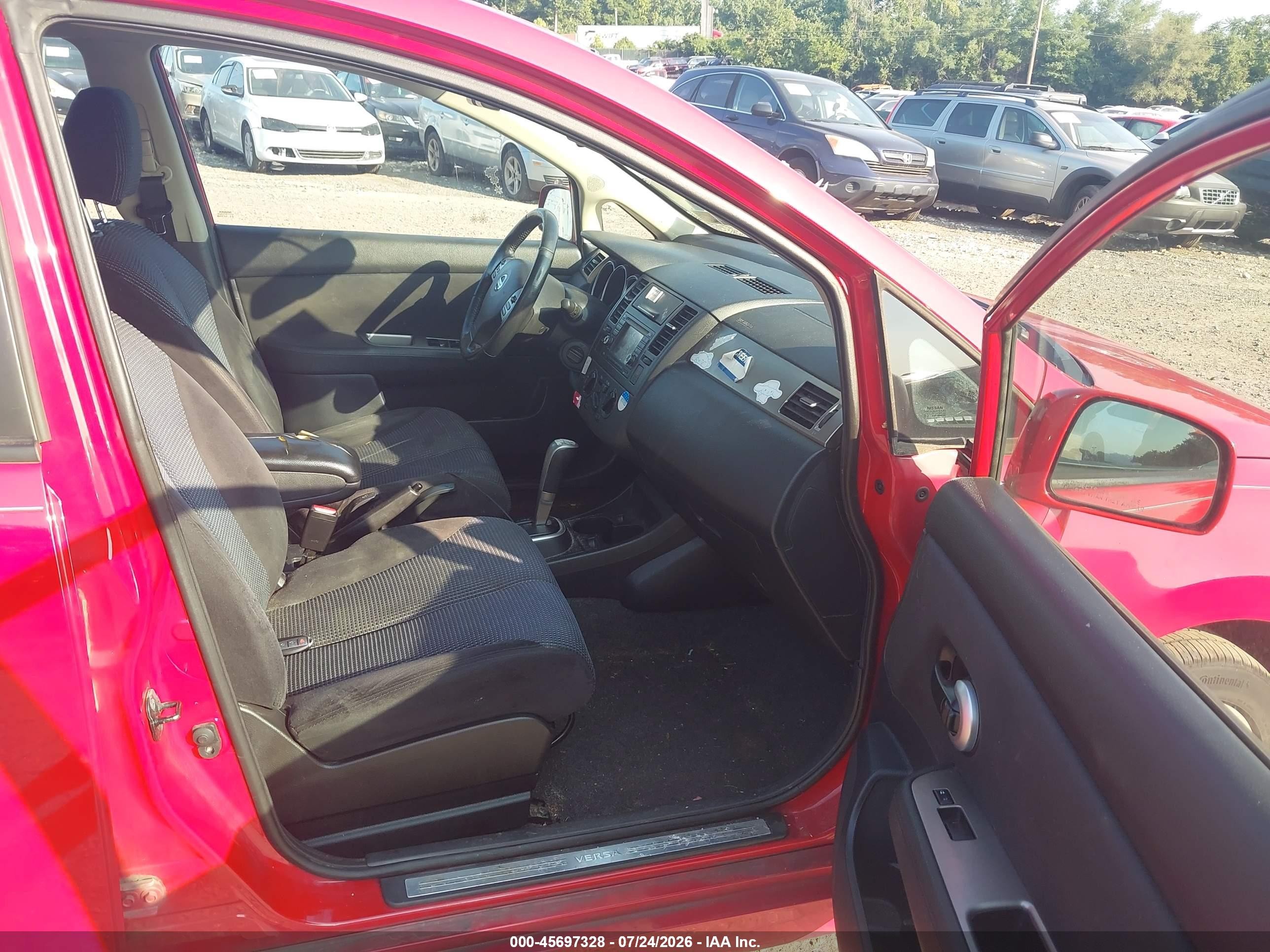 2012 Nissan Versa 1.8 Sl Красный vin: 3N1BC1CP5CK298320