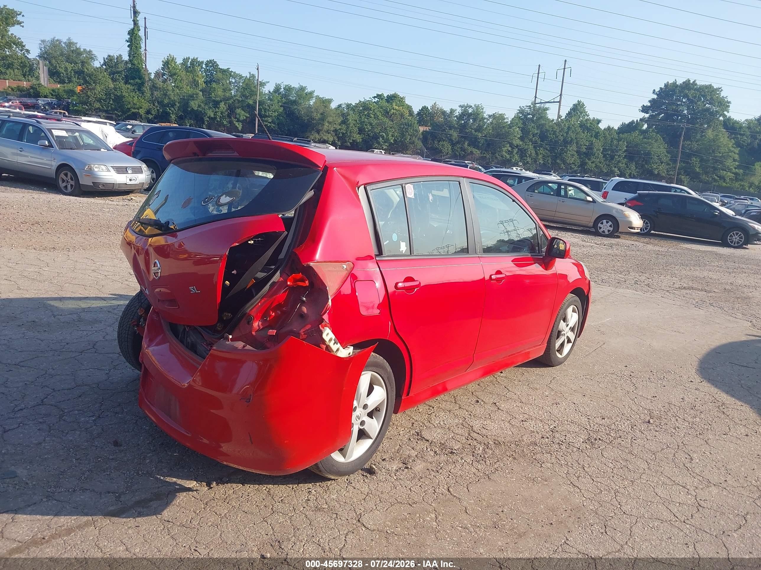 2012 Nissan Versa 1.8 Sl Красный vin: 3N1BC1CP5CK298320