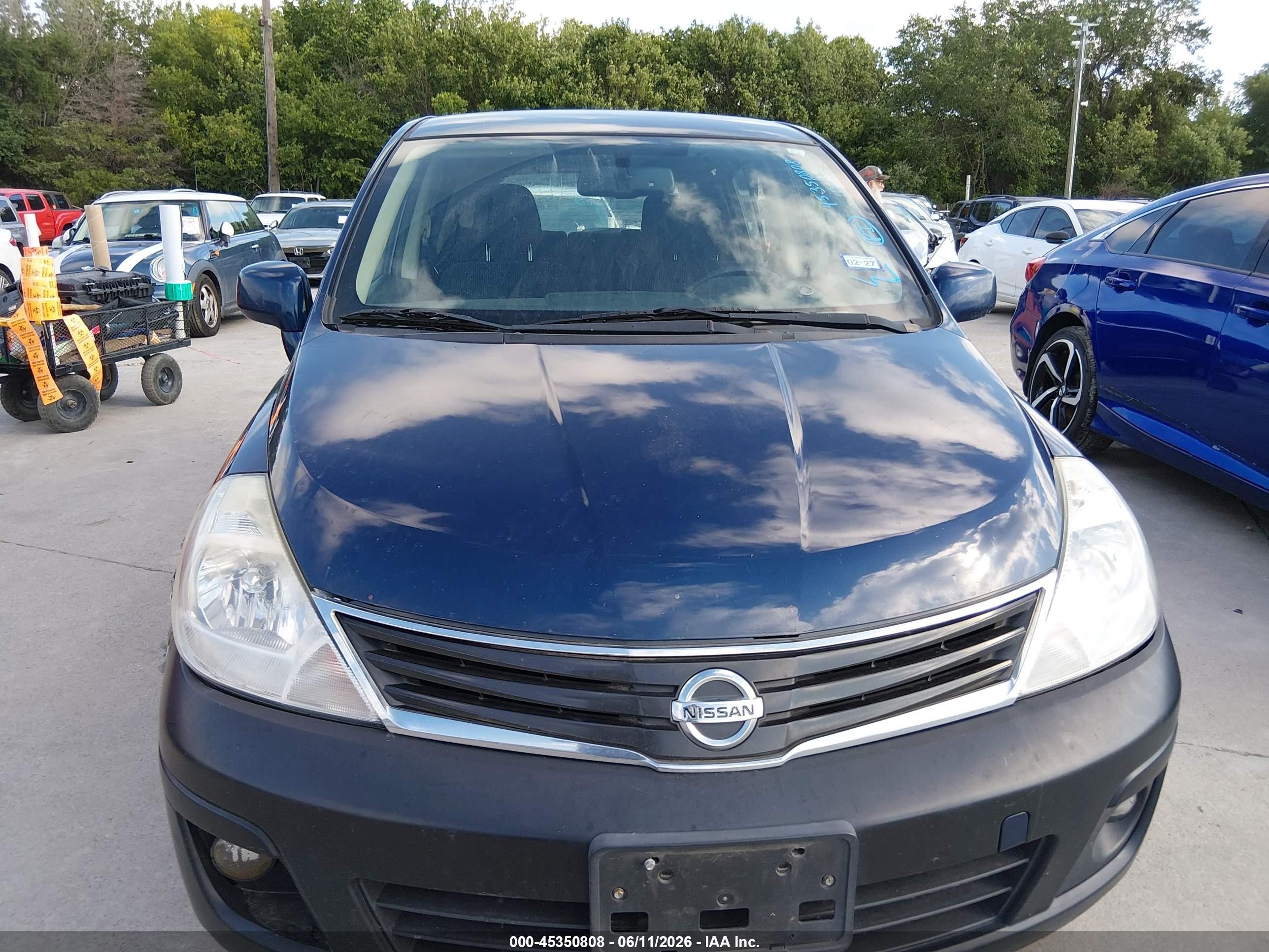 2012 Nissan Versa 1.8 Sl Blue vin: 3N1BC1CP5CK800260