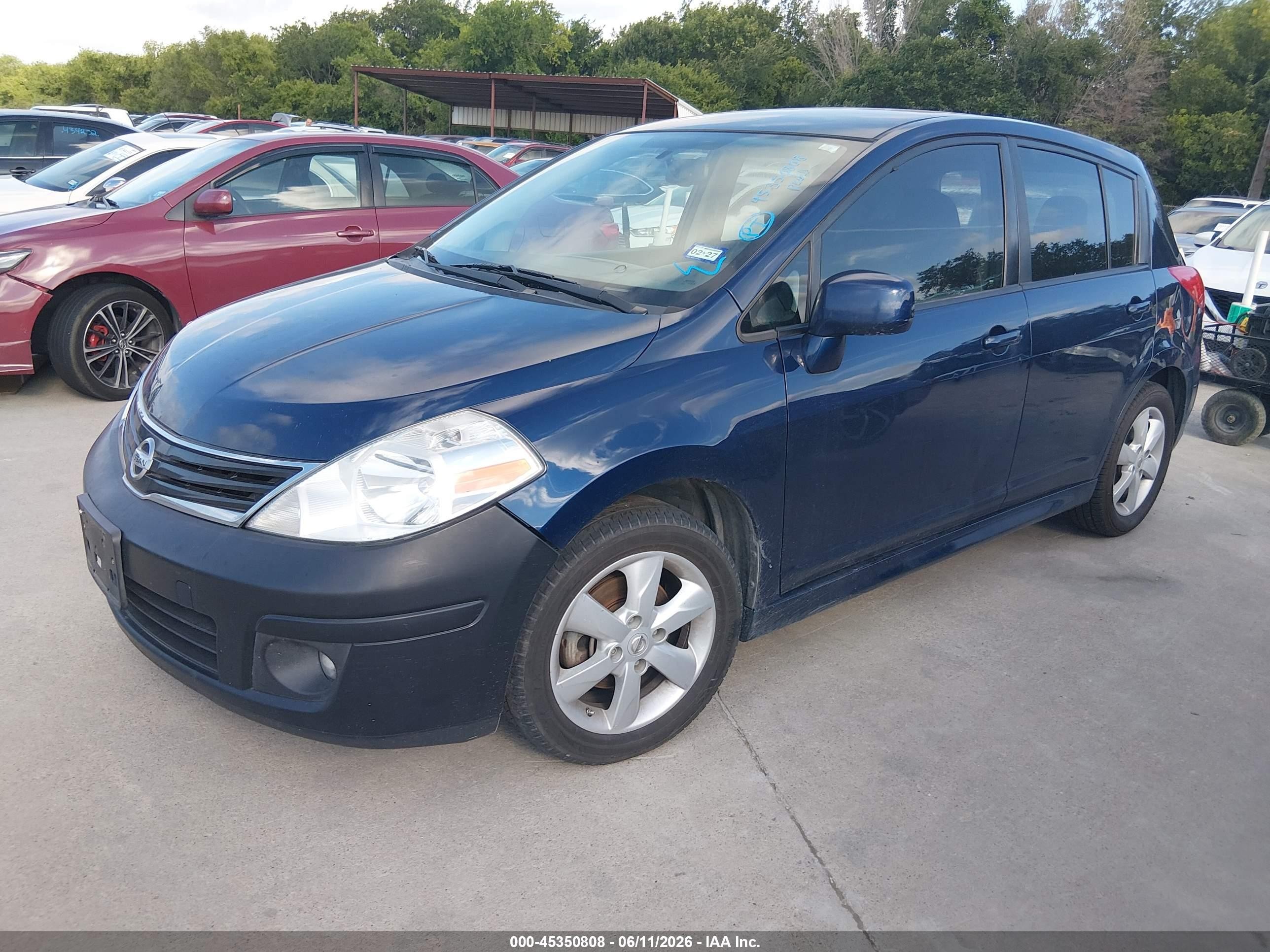 2012 Nissan Versa 1.8 Sl Blue vin: 3N1BC1CP5CK800260