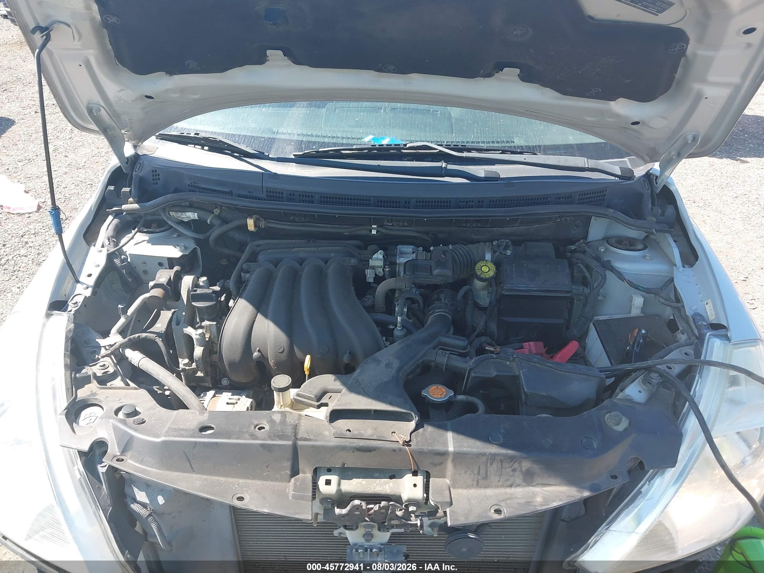 2012 Nissan Versa 1.8 S Silver vin: 3N1BC1CP5CK802610