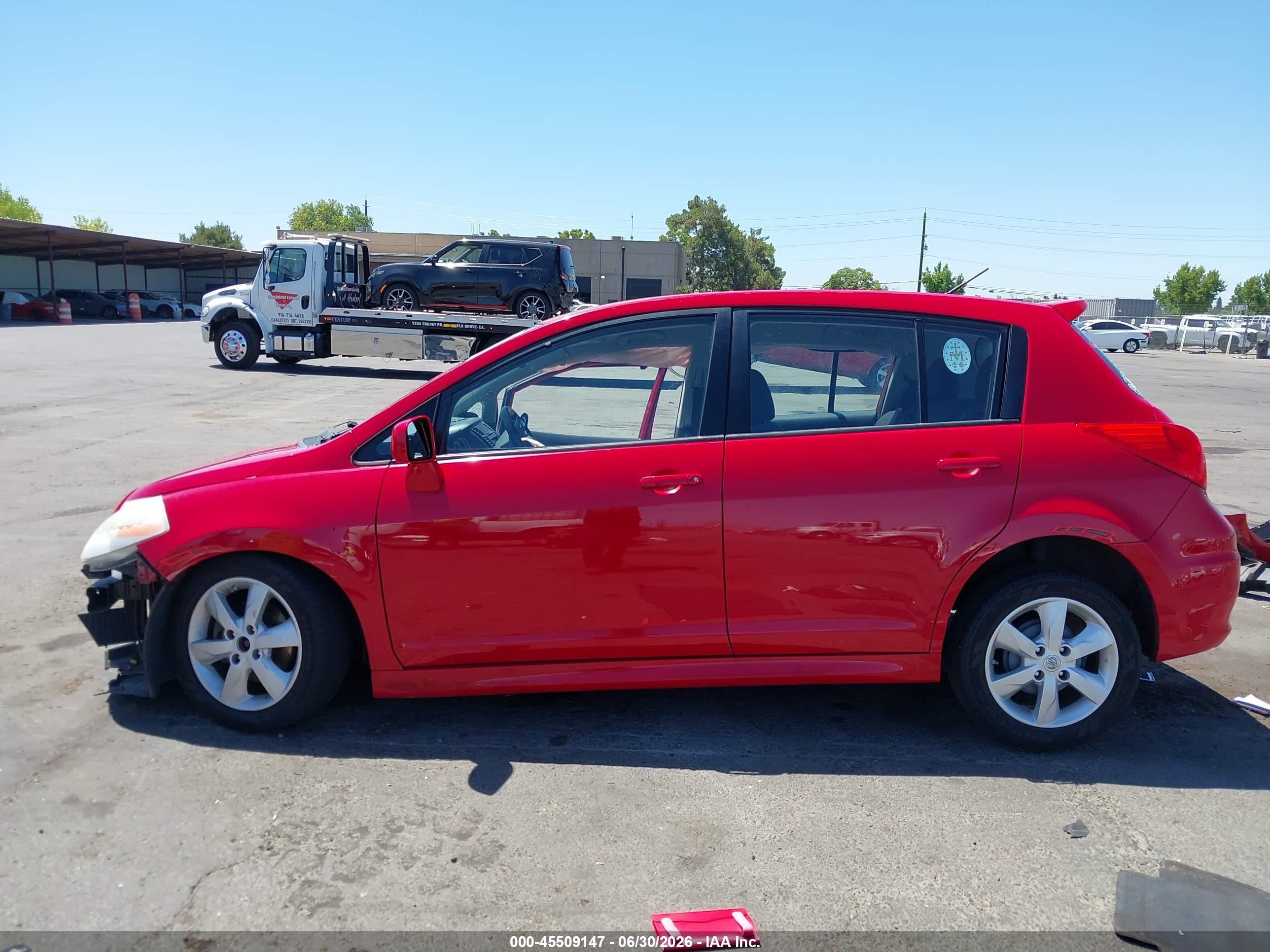 2012 Nissan Versa 1.8 Sl Red vin: 3N1BC1CP5CK808892