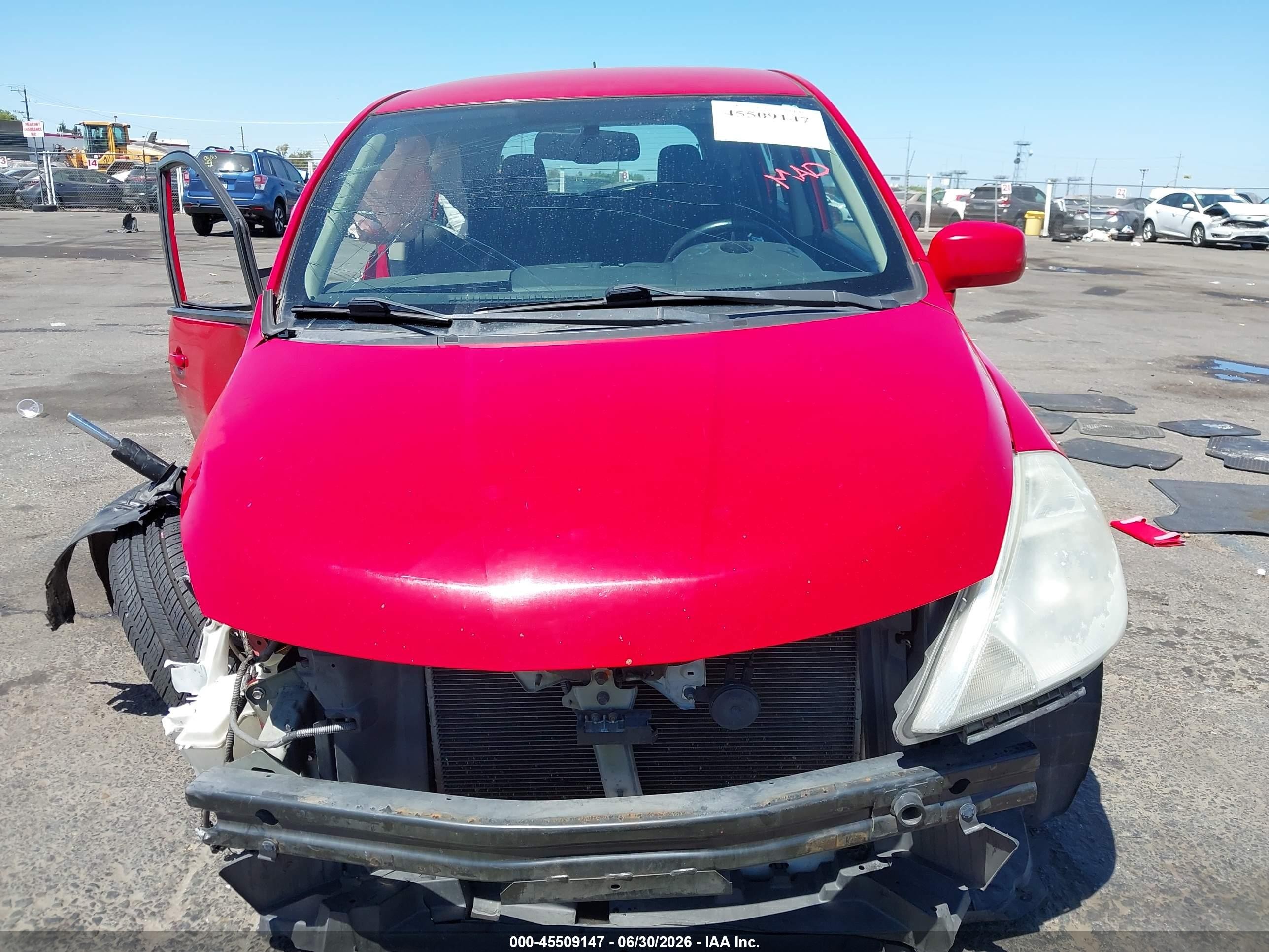 2012 Nissan Versa 1.8 Sl Red vin: 3N1BC1CP5CK808892