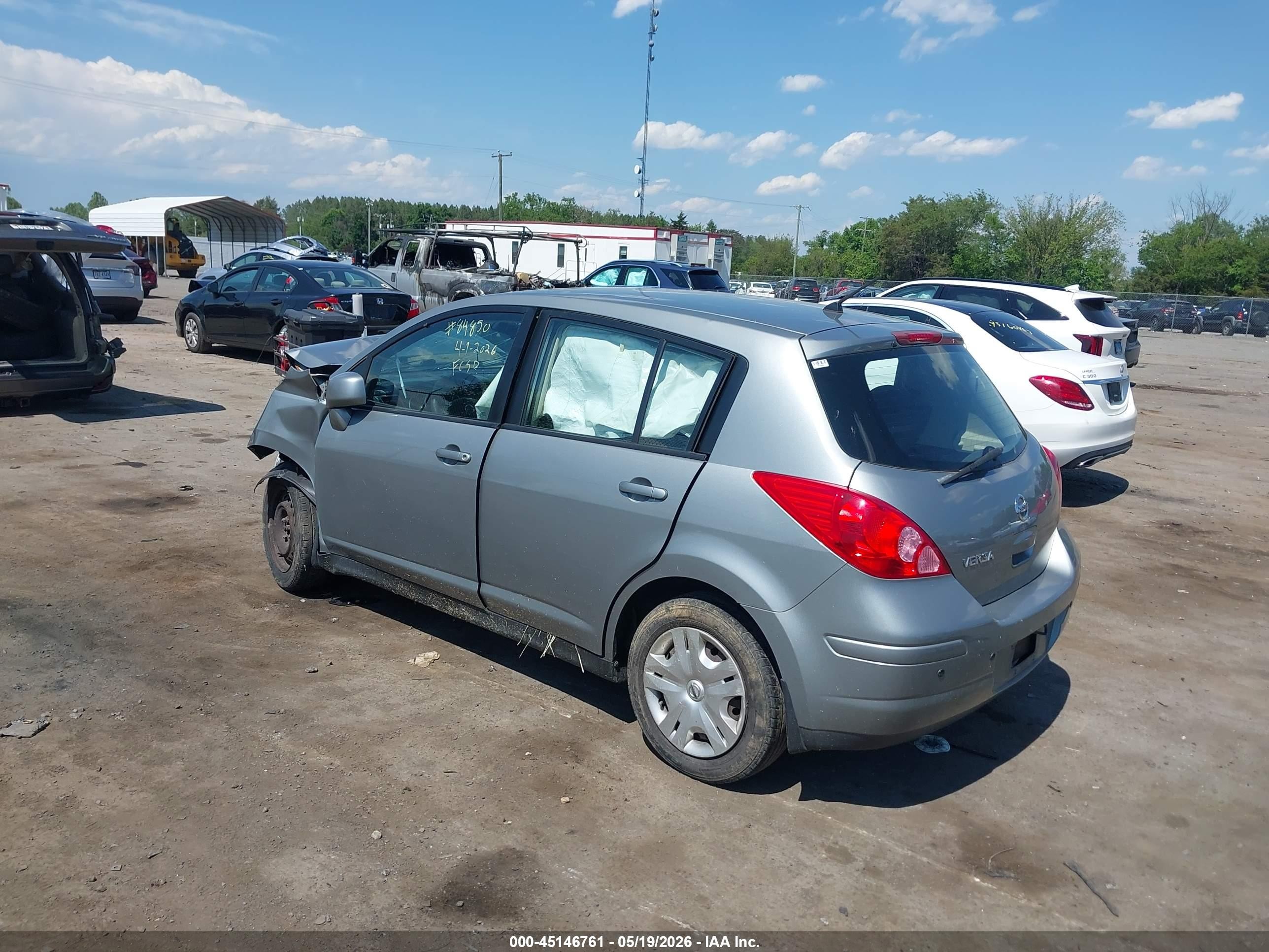 2010 Nissan Versa 1.8s Gray vin: 3N1BC1CP6AL442397