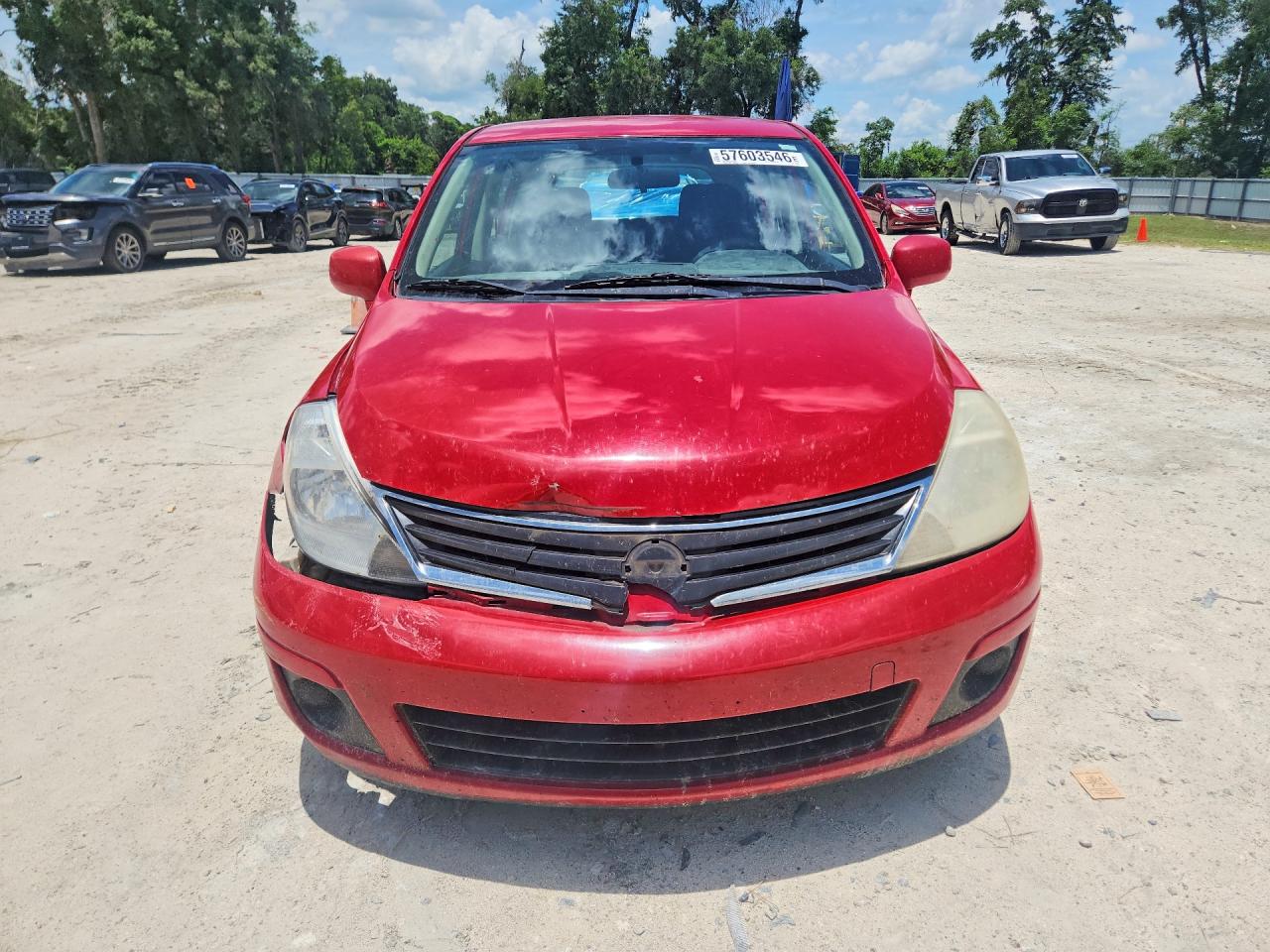 2011 Nissan Versa S/sl Red vin: 3N1BC1CP6BL388939