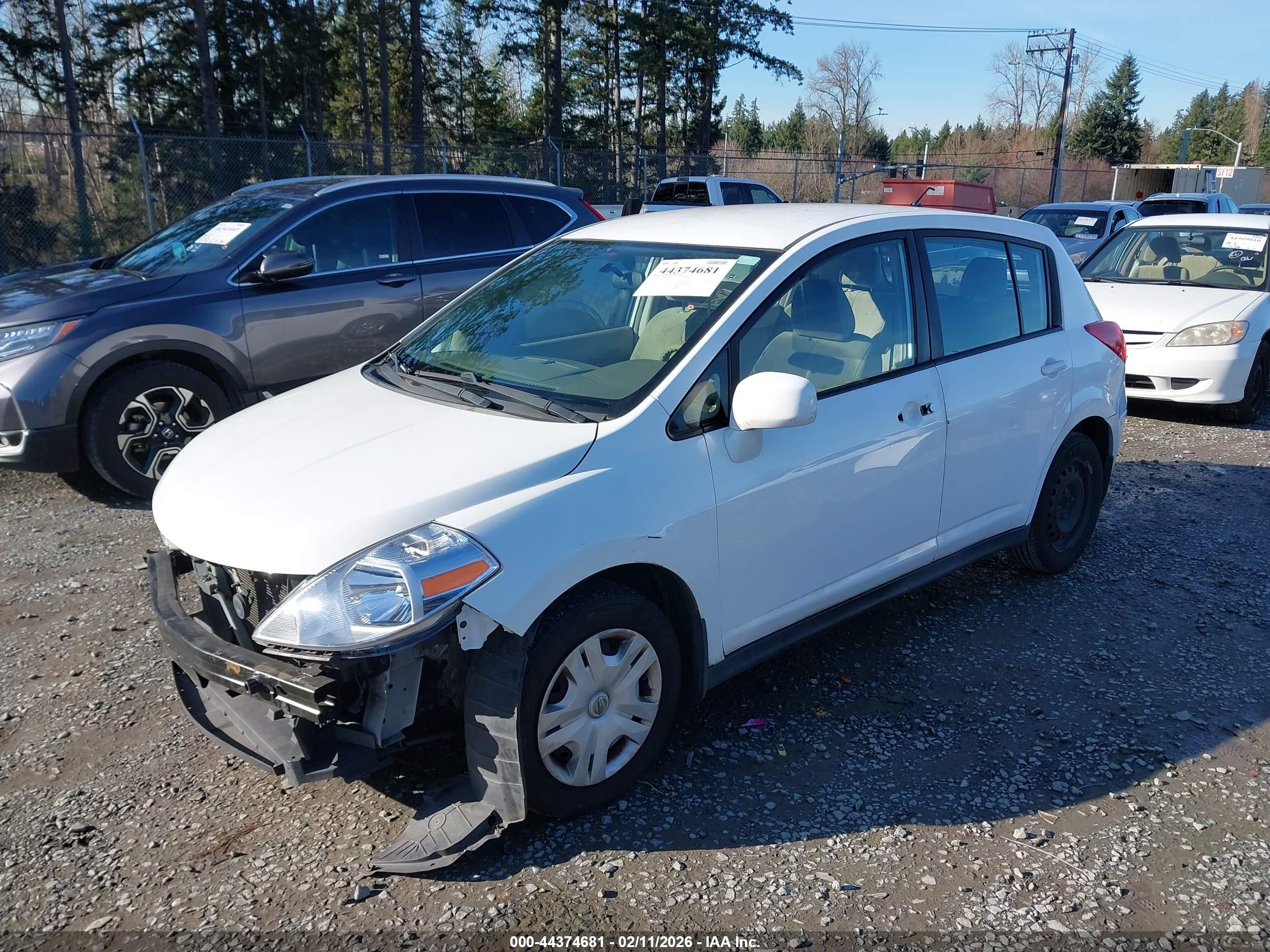 2011 Nissan Versa 1.8s White vin: 3N1BC1CP6BL410244