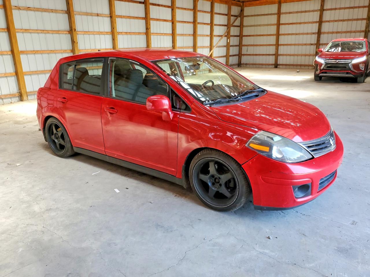 2011 Nissan Versa 1.8 S Red vin: 3N1BC1CP6BL505502