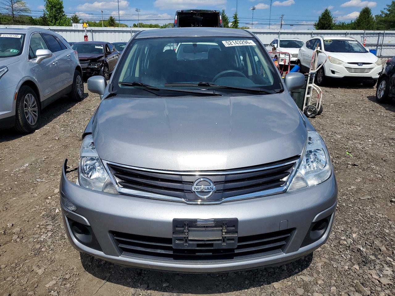 2012 Nissan Versa 1.8 S Silver vin: 3N1BC1CP6CK204963