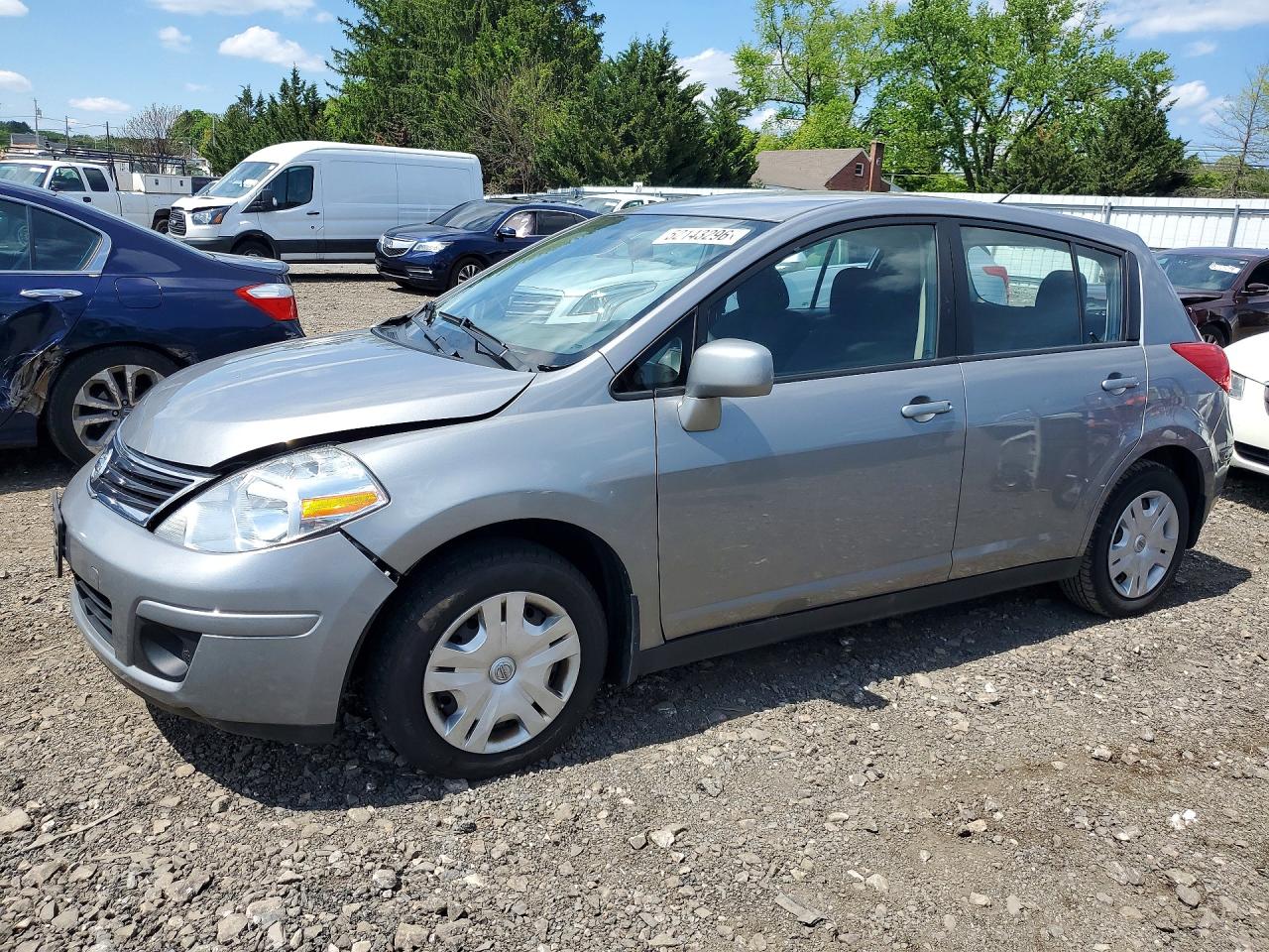 2012 Nissan Versa 1.8 S Silver vin: 3N1BC1CP6CK204963