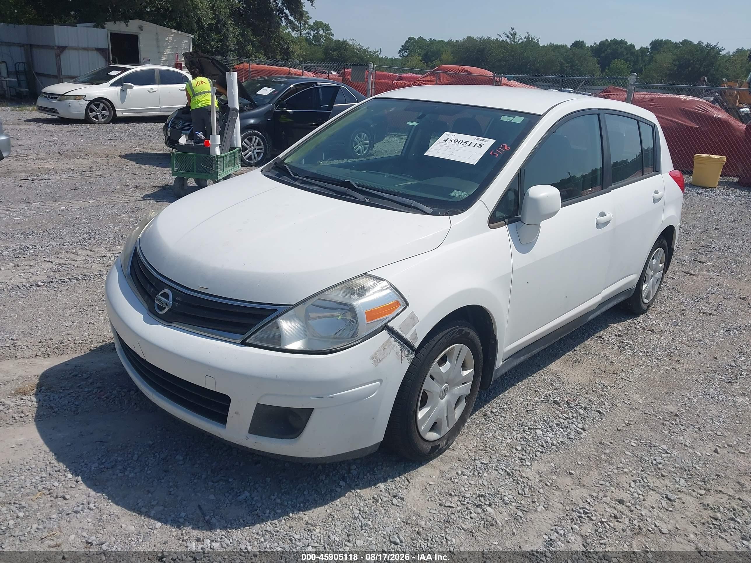2012 Nissan Versa 1.8 S Белый vin: 3N1BC1CP6CK216160