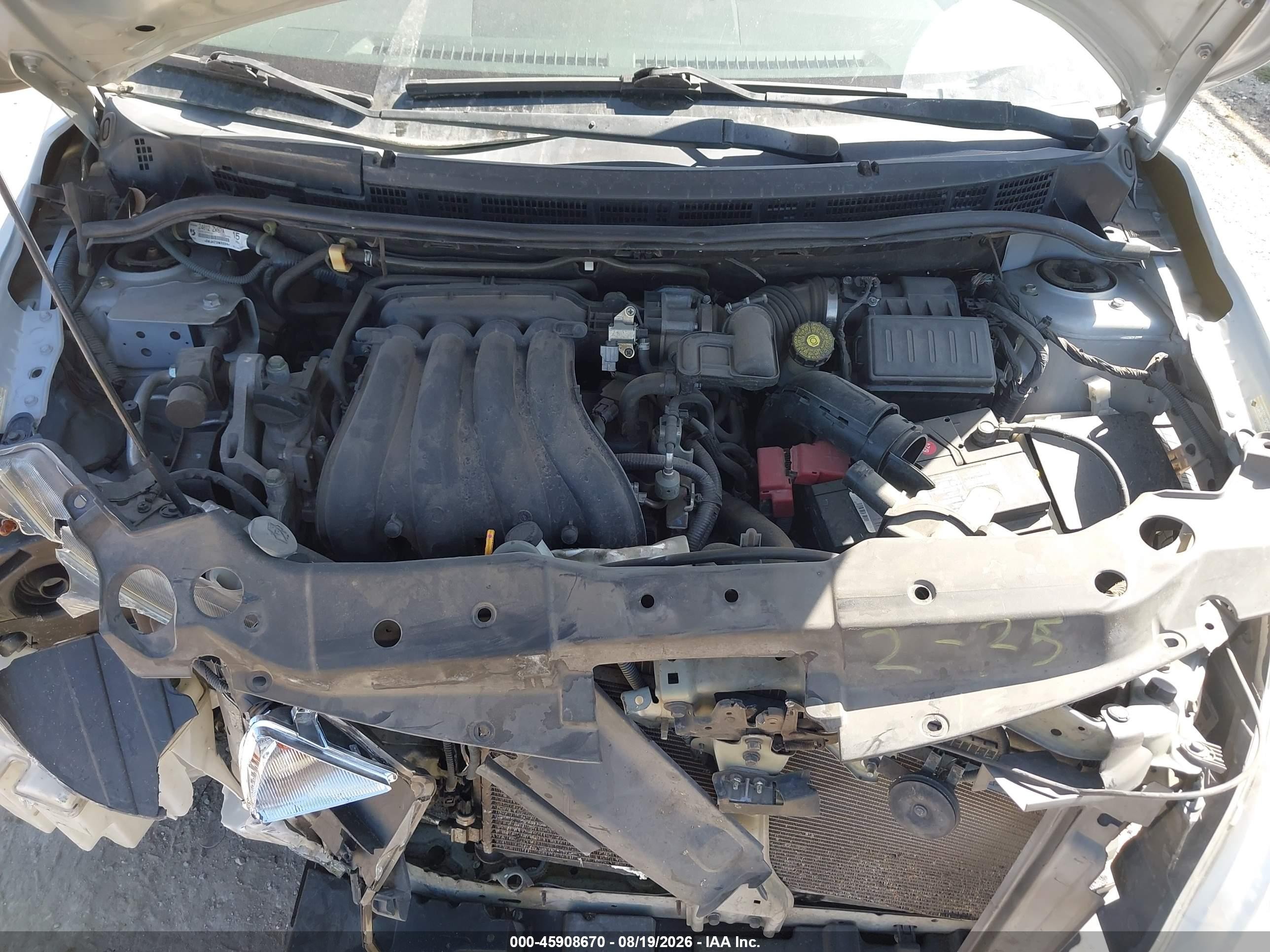 2012 Nissan Versa 1.8 S Серебряный vin: 3N1BC1CP6CK224629