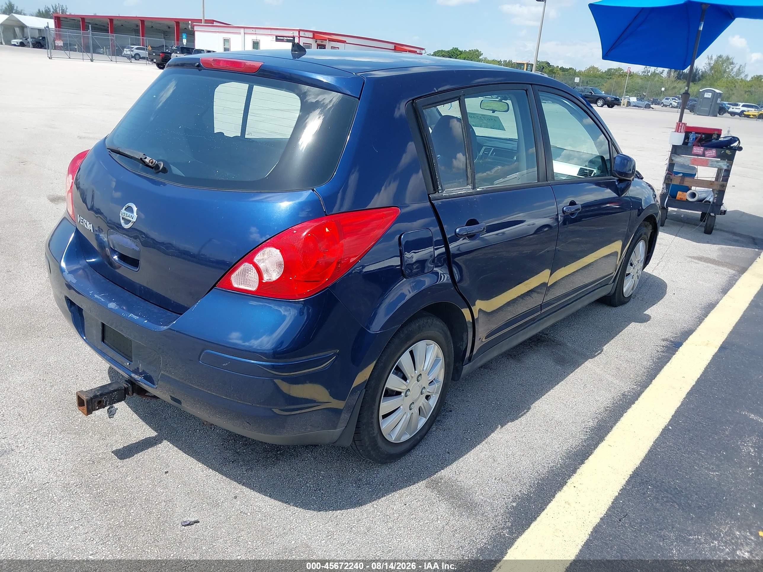 2012 Nissan Versa 1.8 S Blue vin: 3N1BC1CP6CK229684
