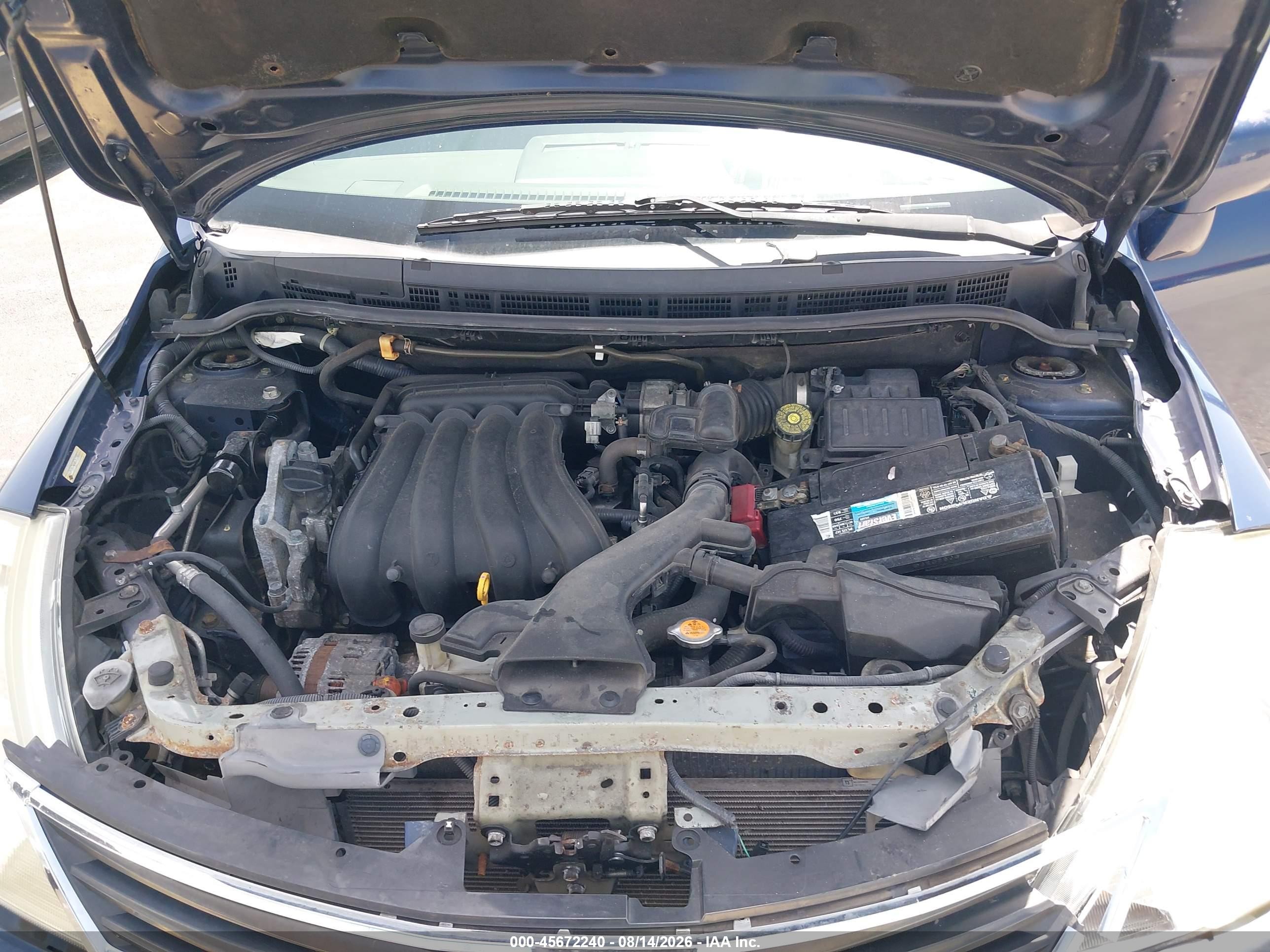 2012 Nissan Versa 1.8 S Blue vin: 3N1BC1CP6CK229684