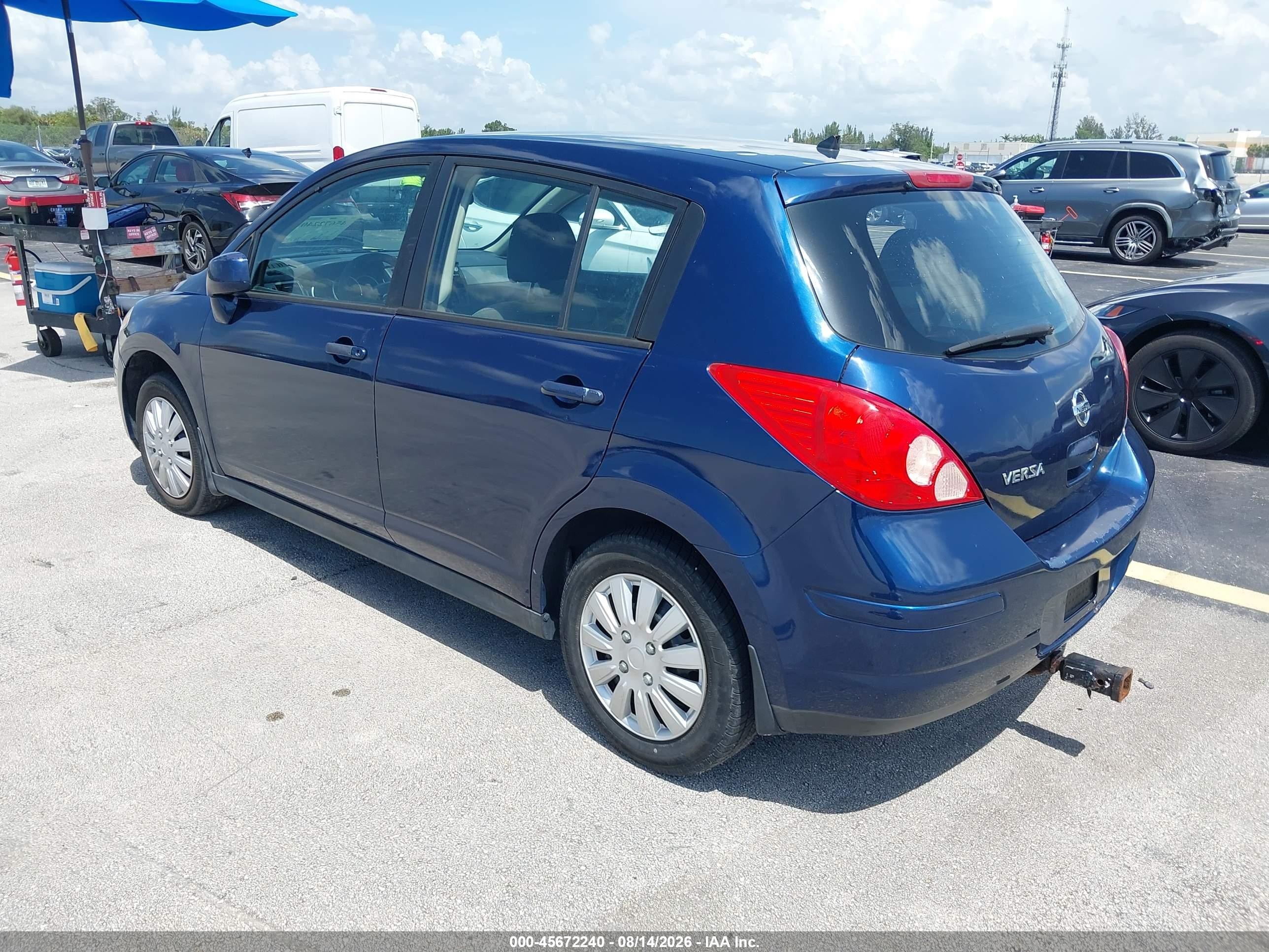 2012 Nissan Versa 1.8 S Blue vin: 3N1BC1CP6CK229684