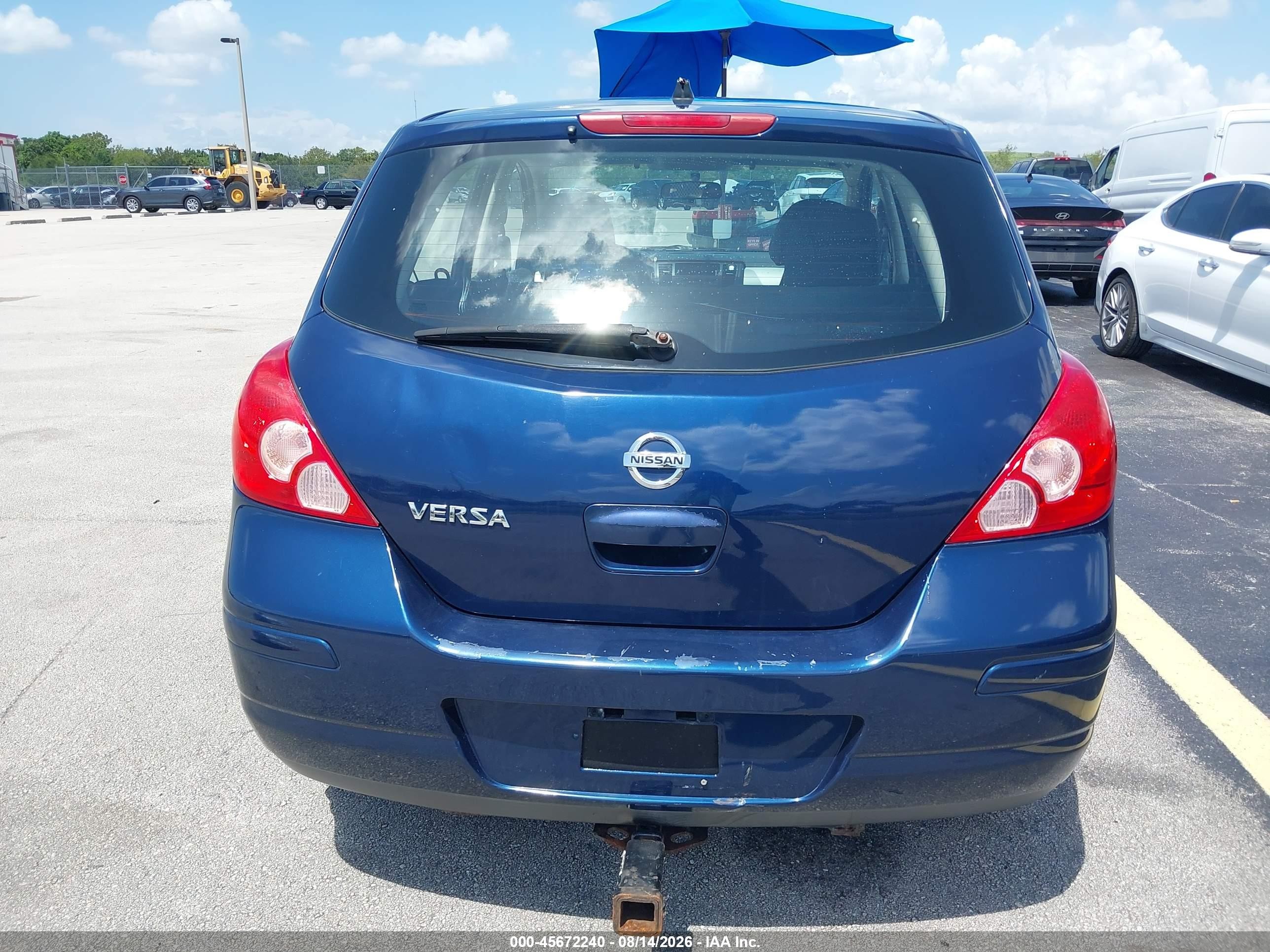 2012 Nissan Versa 1.8 S Blue vin: 3N1BC1CP6CK229684