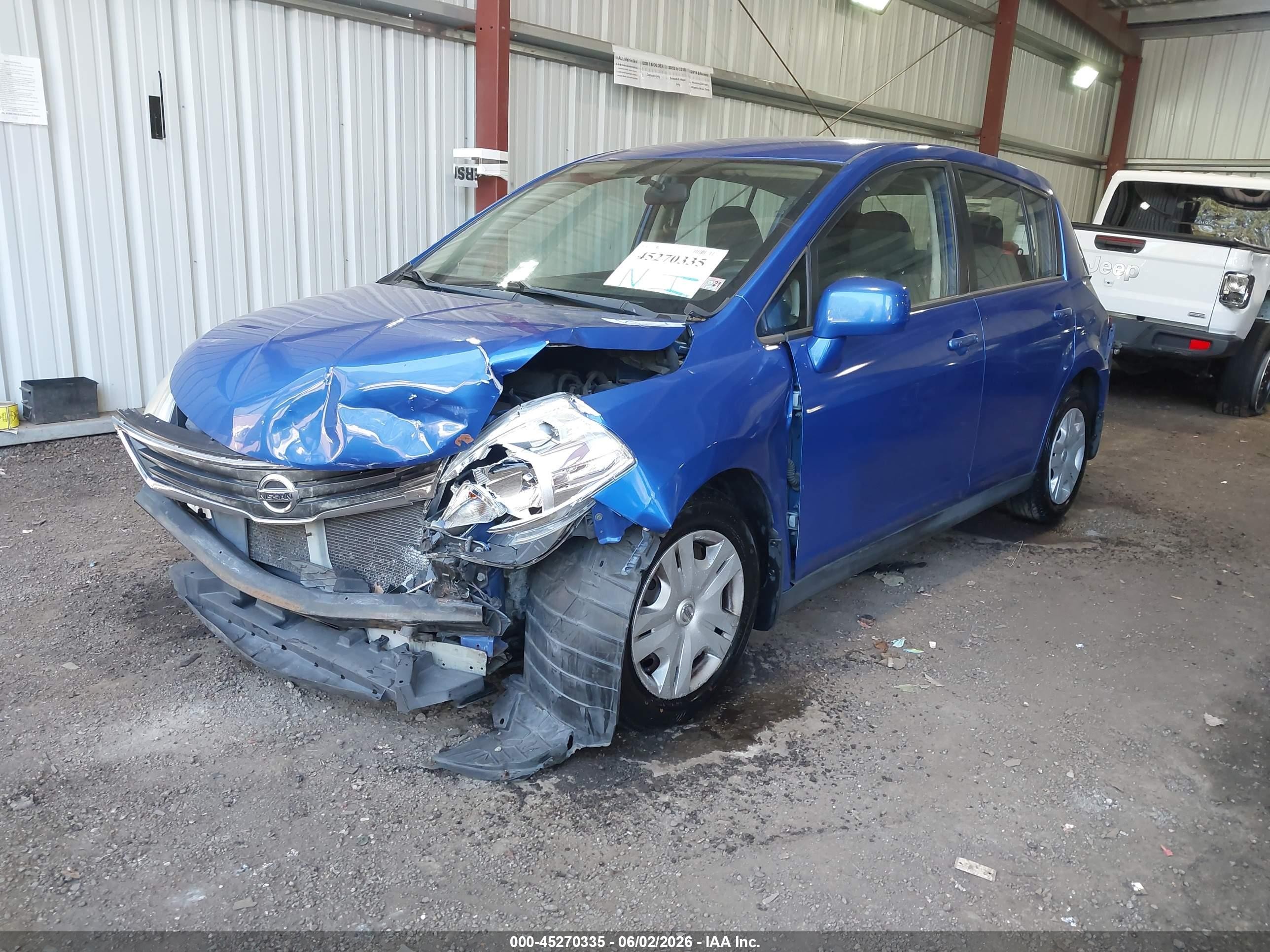 2012 Nissan Versa 1.8 S Blue vin: 3N1BC1CP6CK240328