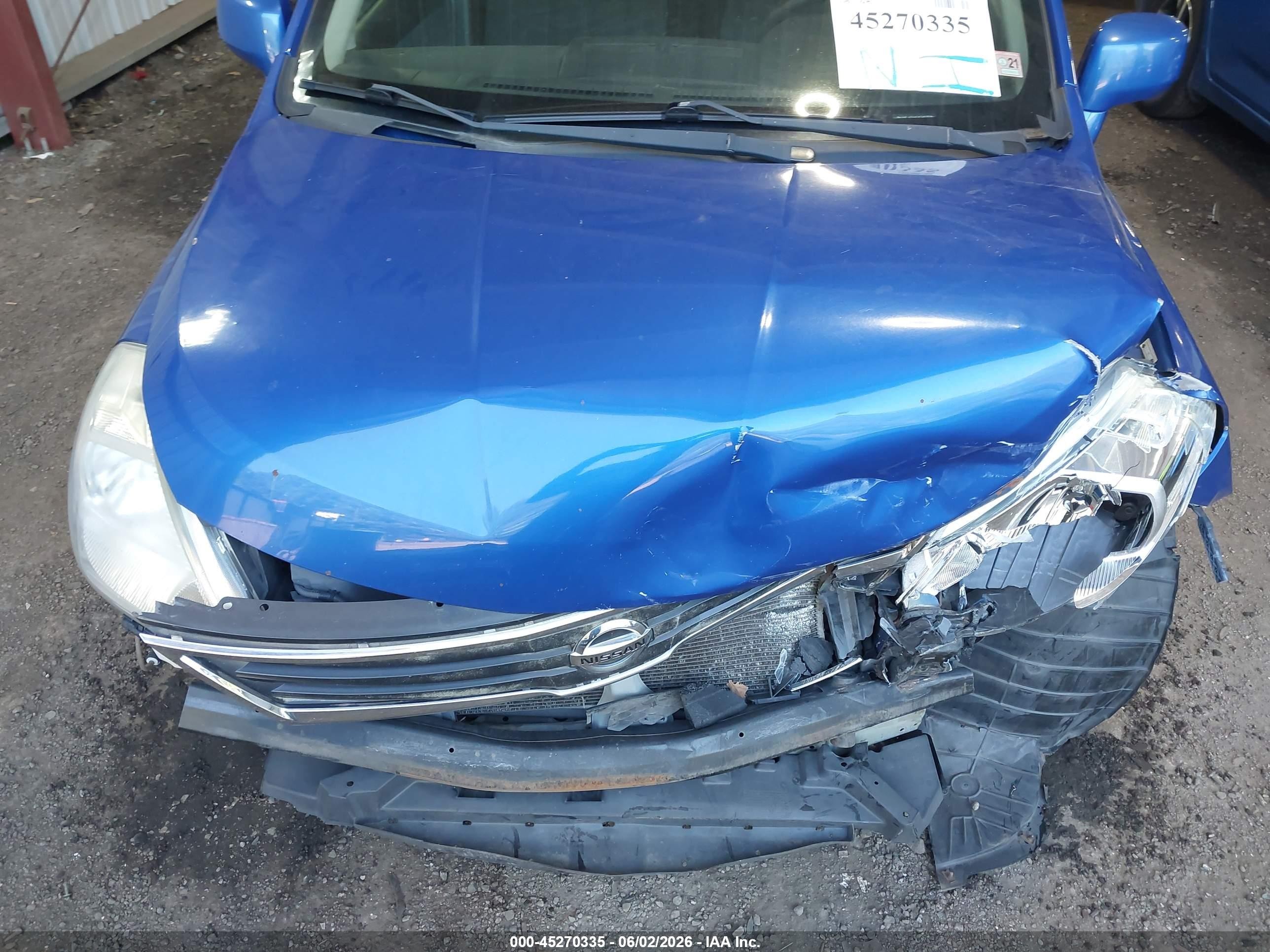 2012 Nissan Versa 1.8 S Blue vin: 3N1BC1CP6CK240328