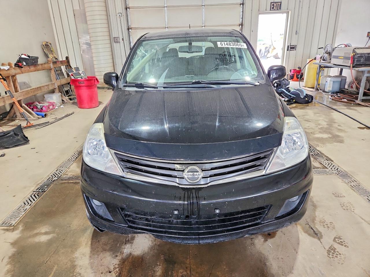 2012 Nissan Versa 1.8 S Black vin: 3N1BC1CP6CK269909