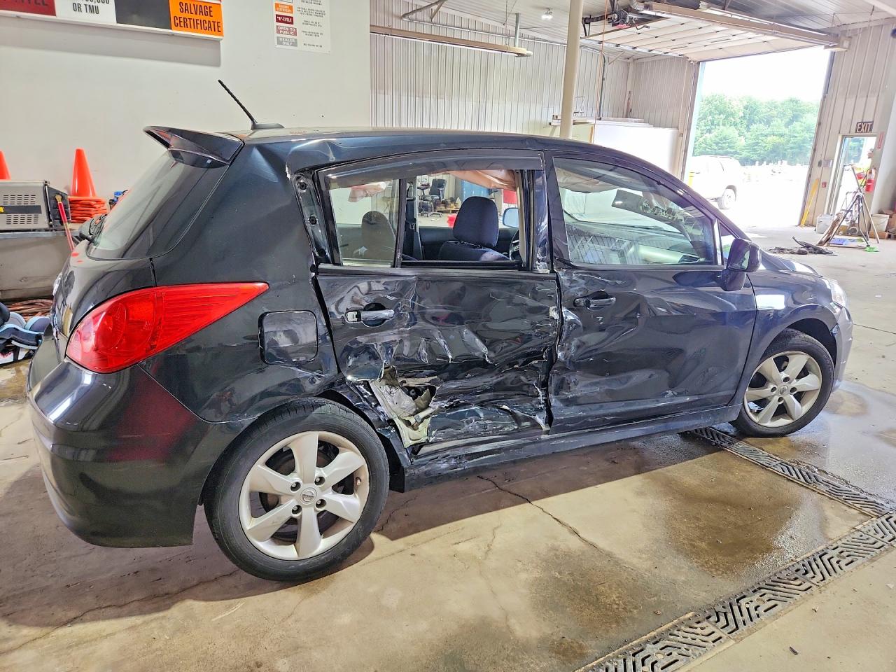 2012 Nissan Versa 1.8 S Black vin: 3N1BC1CP6CK269909