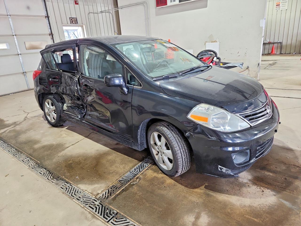 2012 Nissan Versa 1.8 S Black vin: 3N1BC1CP6CK269909