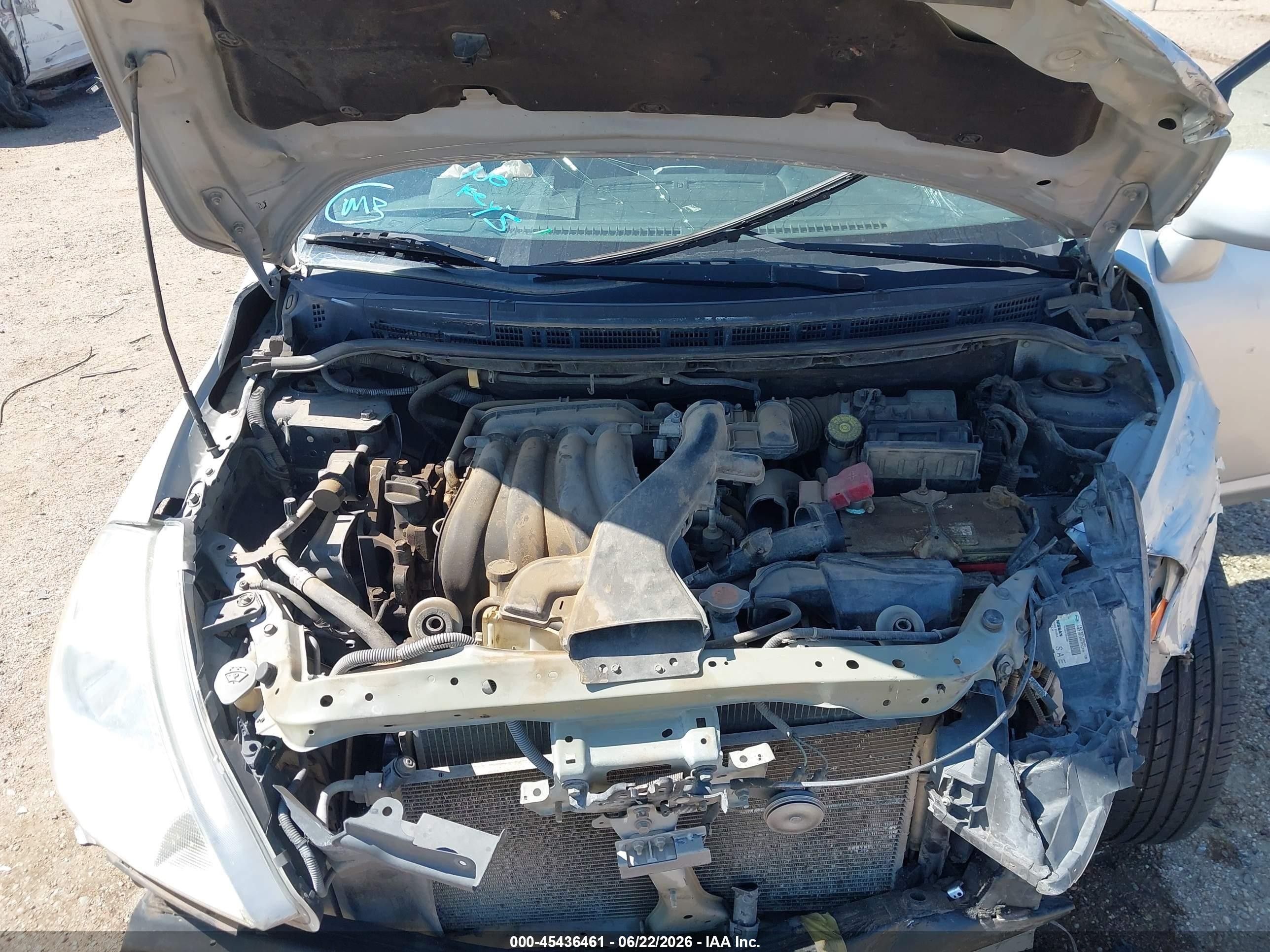2012 Nissan Versa 1.8 Sl Silver vin: 3N1BC1CP6CK273281