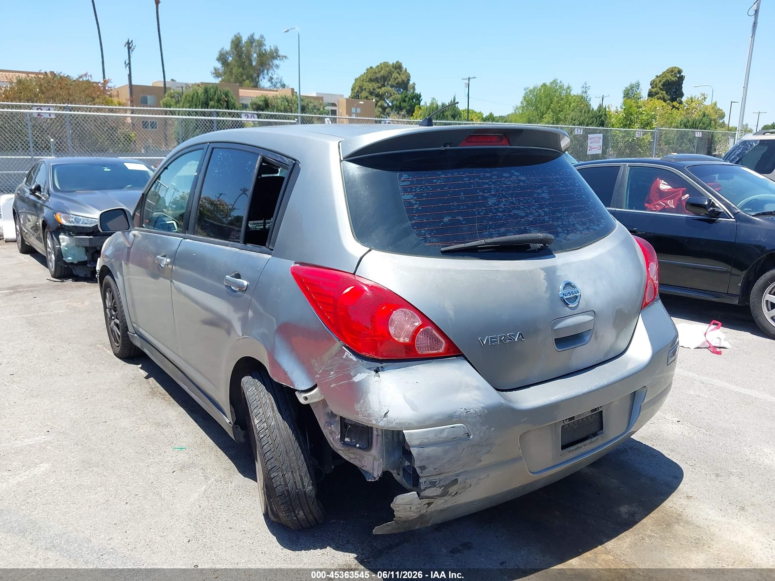 2012 Nissan Versa 1.8 S Gray vin: 3N1BC1CP6CK806892