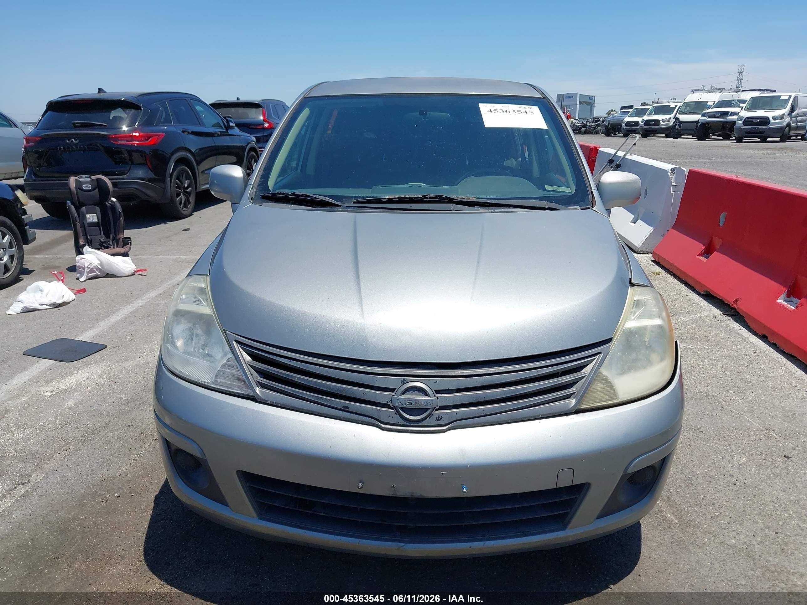2012 Nissan Versa 1.8 S Gray vin: 3N1BC1CP6CK806892