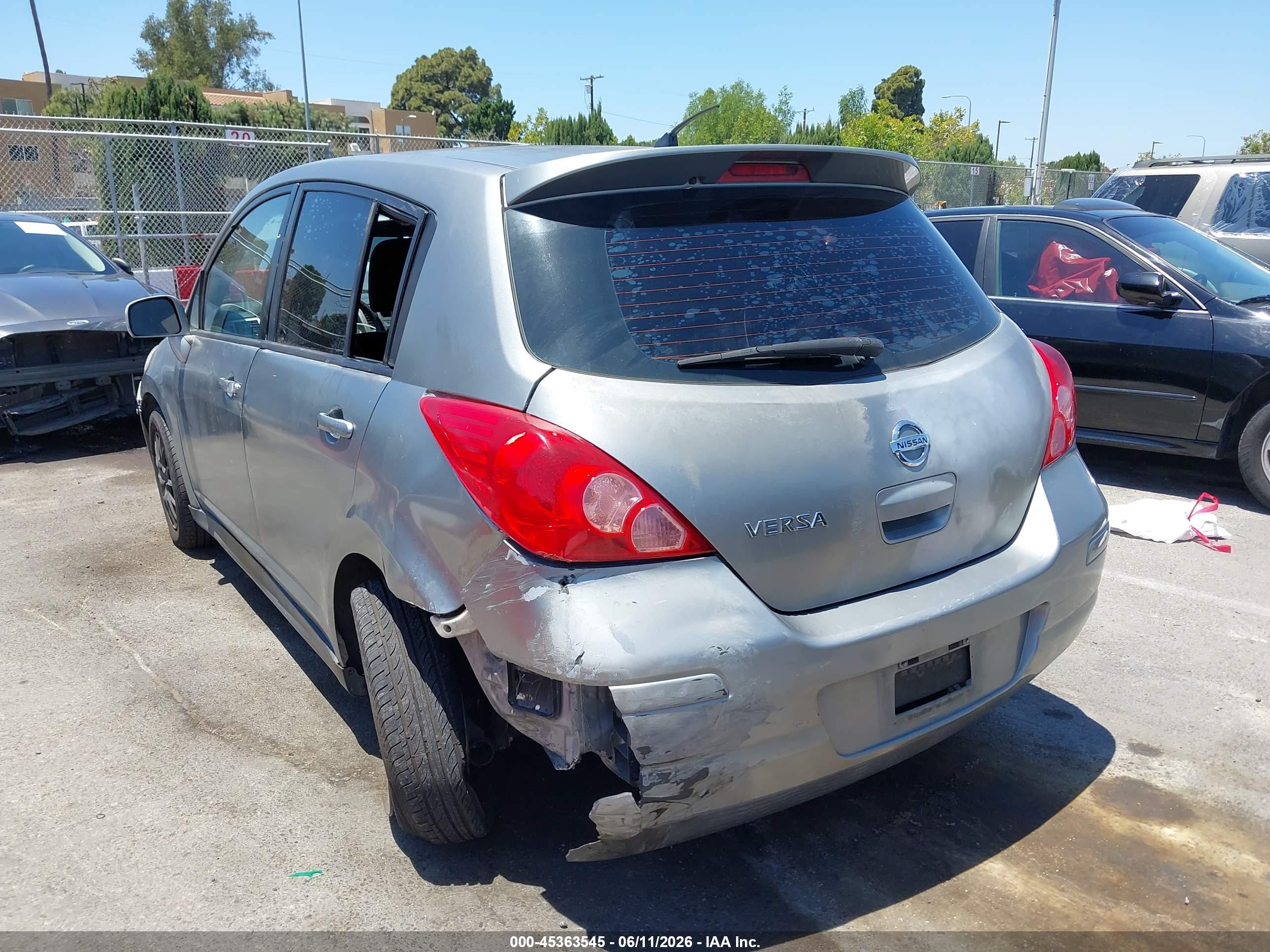 2012 Nissan Versa 1.8 S Gray vin: 3N1BC1CP6CK806892