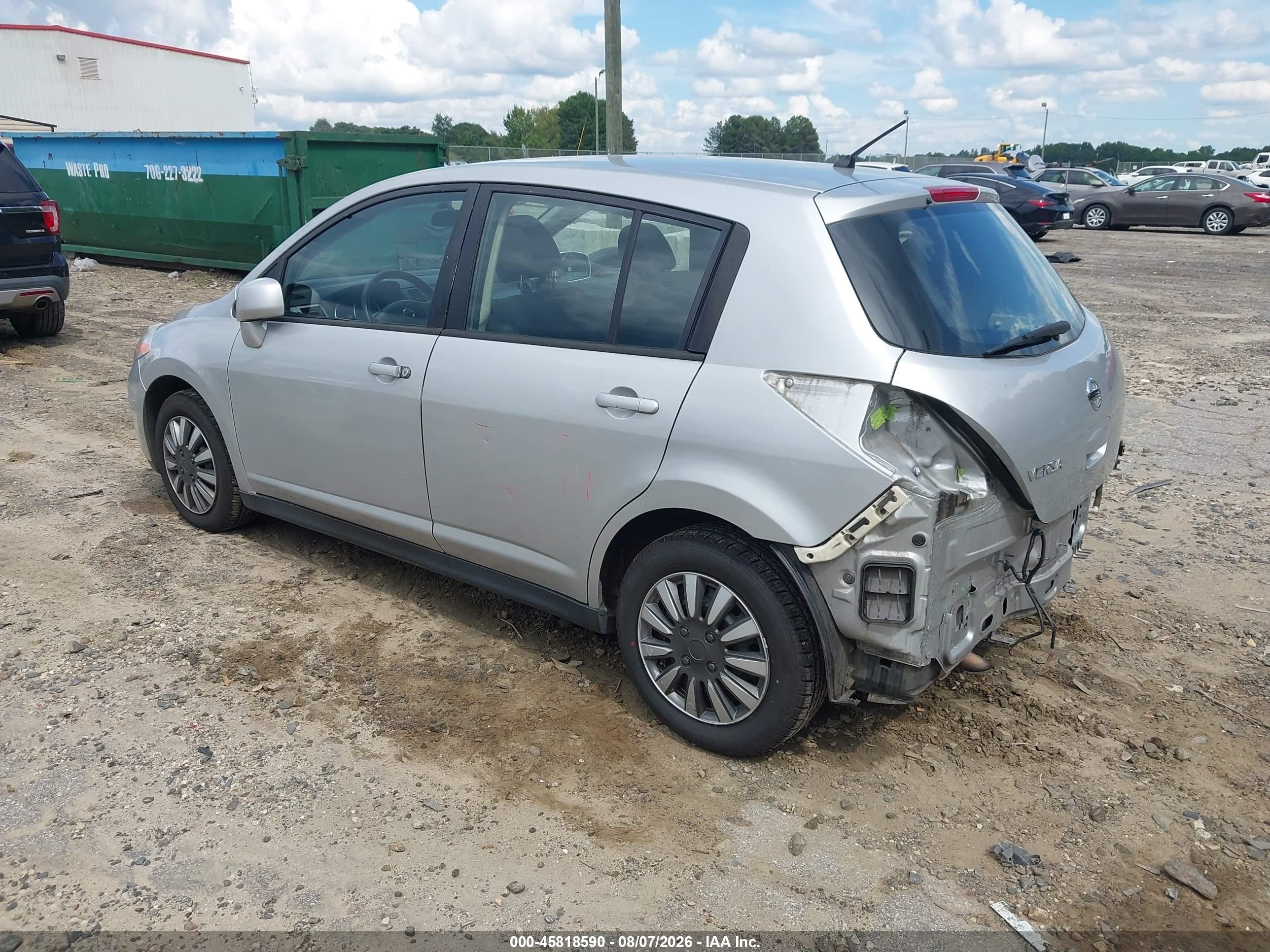 2012 Nissan Versa 1.8 S Серебряный vin: 3N1BC1CP6CK814443