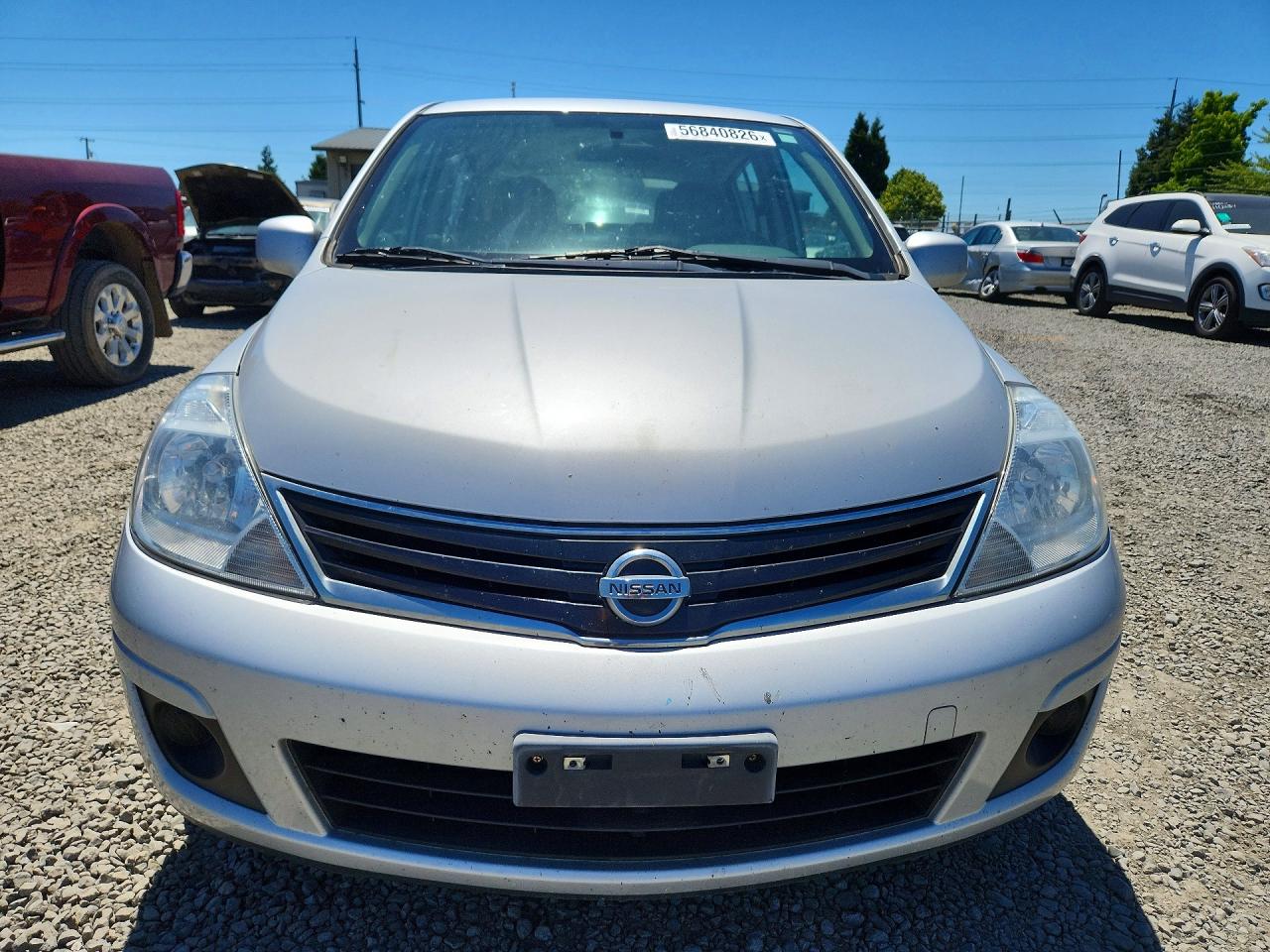2012 Nissan Versa 1.8 S Silver vin: 3N1BC1CP6CK815415